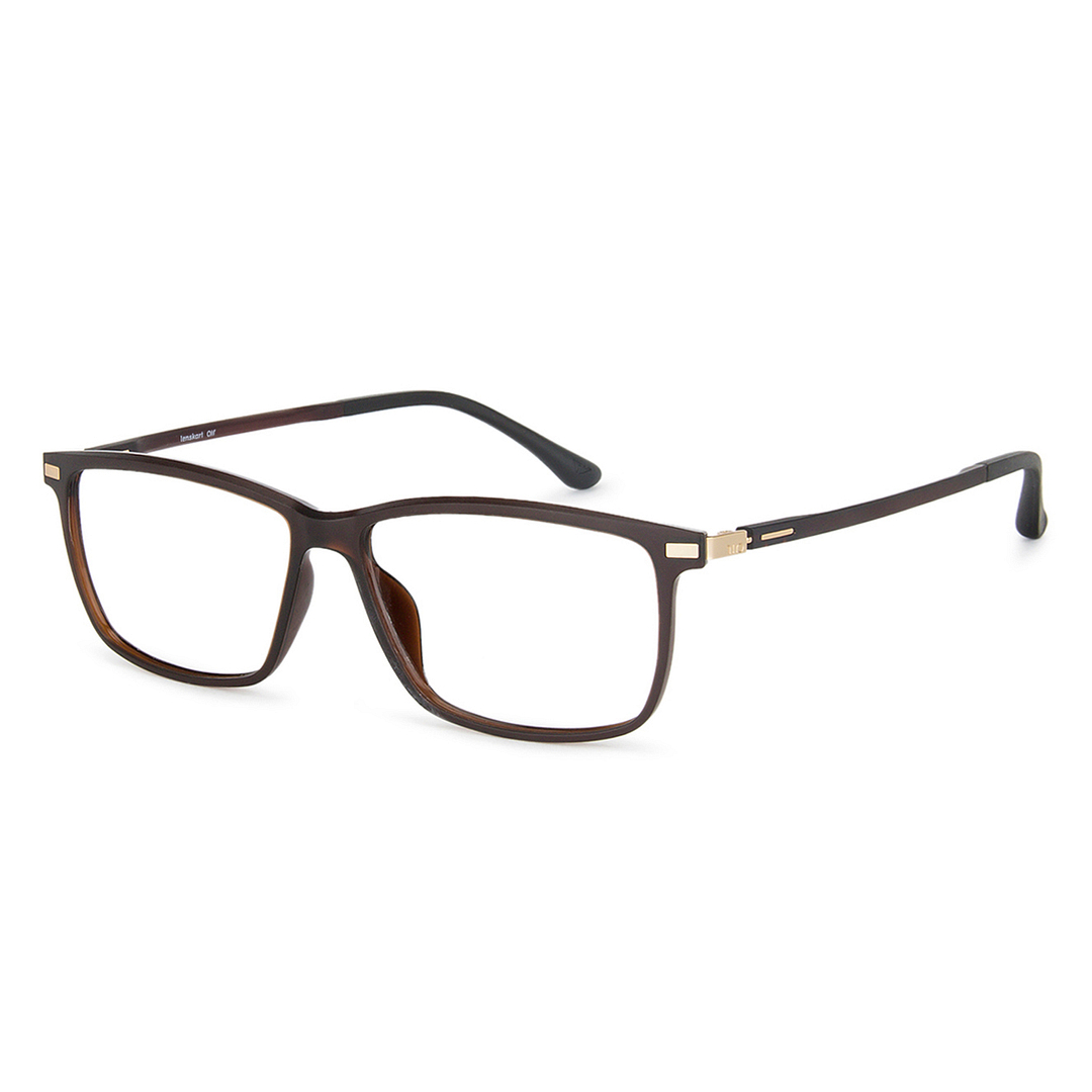 Lenskart Air Online Light Brown Full Rim Rectangle left side