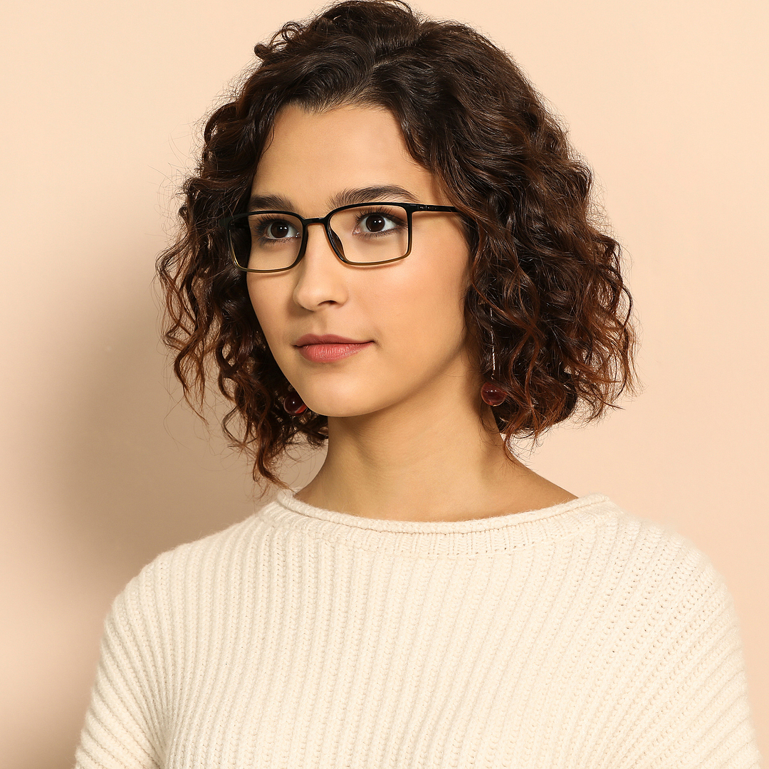 Lenskart Air Online Black Full Rim Rectangle right side