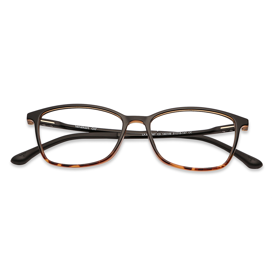 Lenskart Air Online Dark Brown Full Rim Rectangle left side