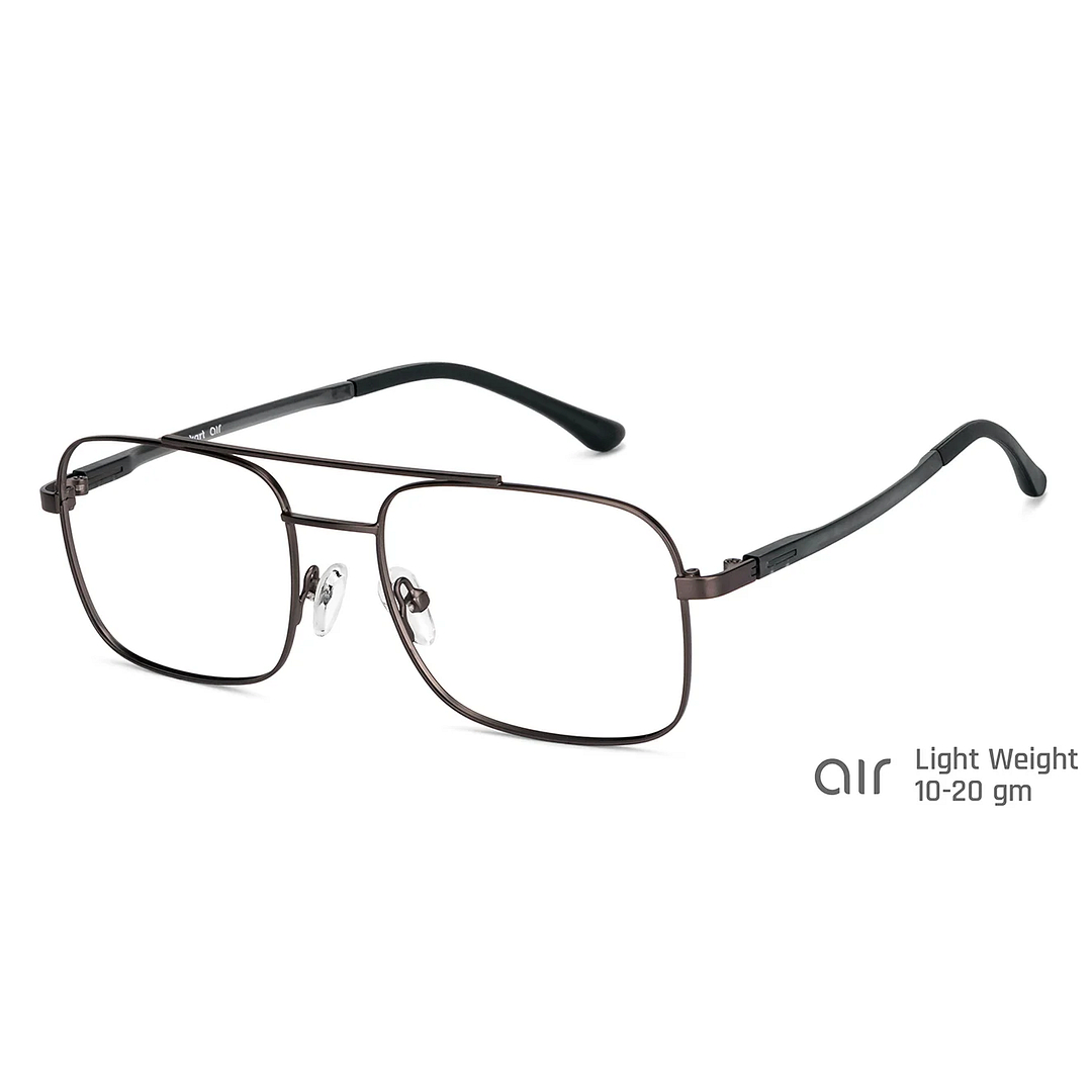 Lenskart Air Online Dark Gunmetal Full Rim Square right side