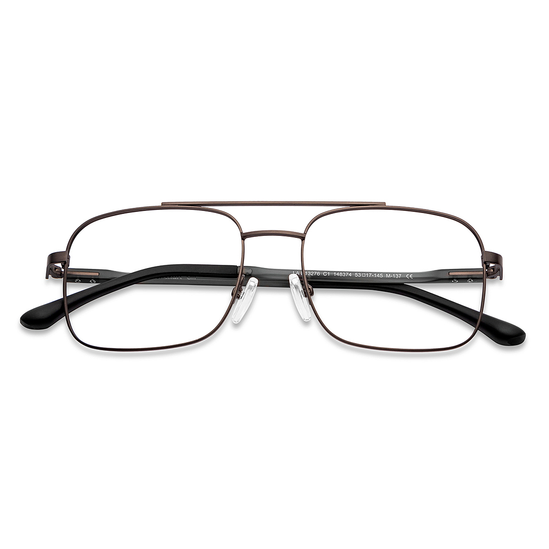 Lenskart Air Online Dark Gunmetal Full Rim Square left side