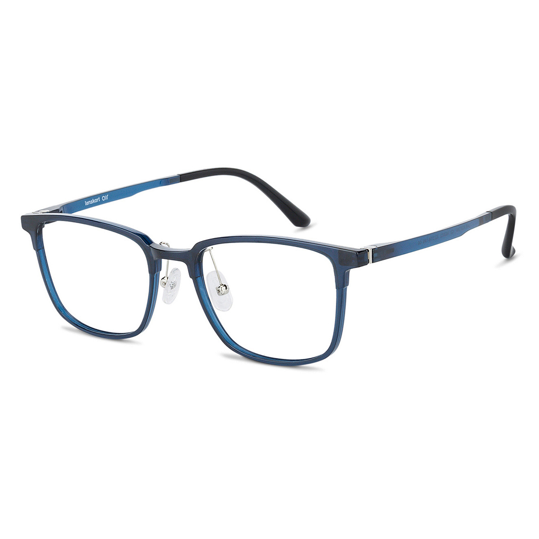 Lenskart Air Online Sky Blue Full Rim Square left side