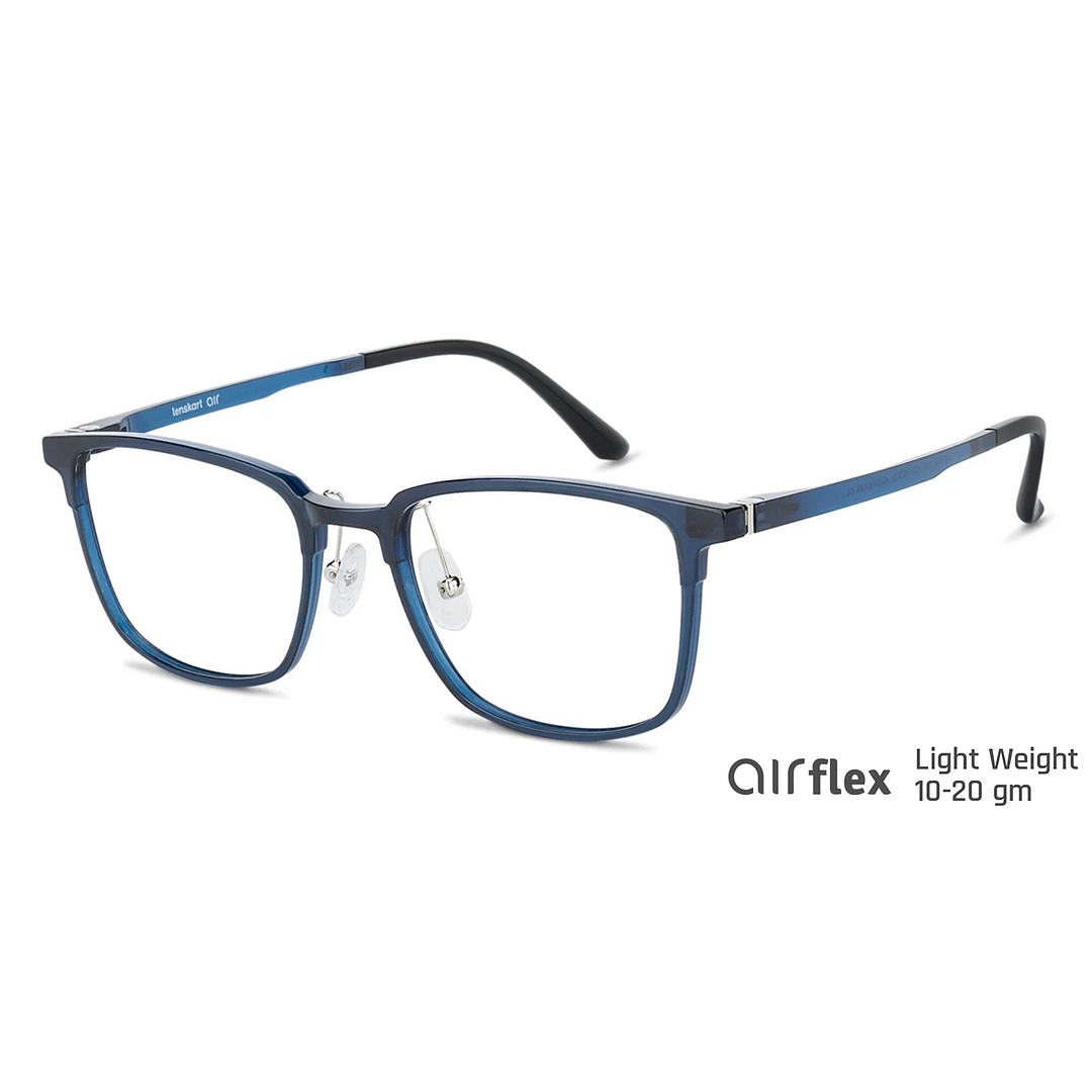 Lenskart Air Online Sky Blue Full Rim Square left side