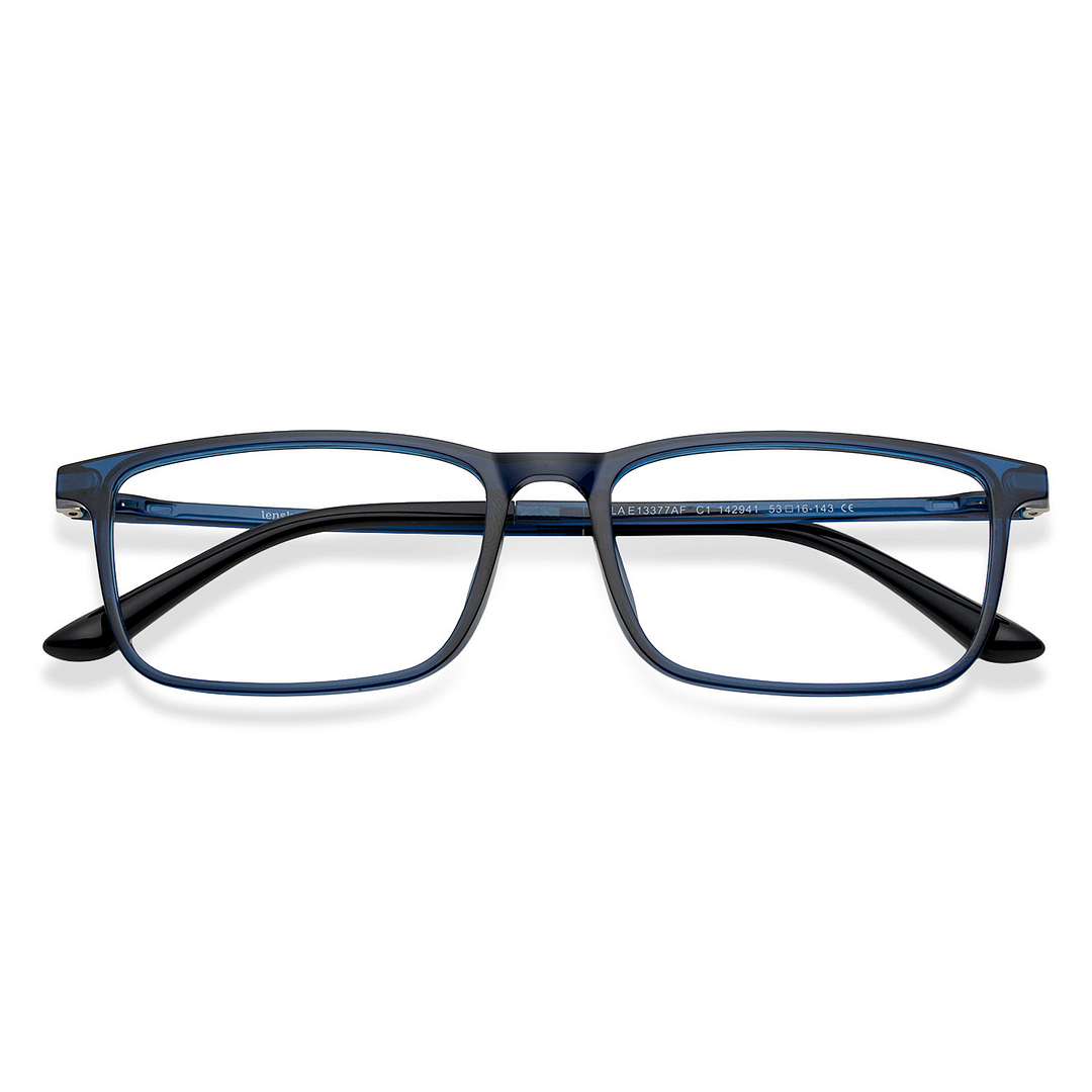 Lenskart Air LA Sky Blue Full Rim Rectangle right side