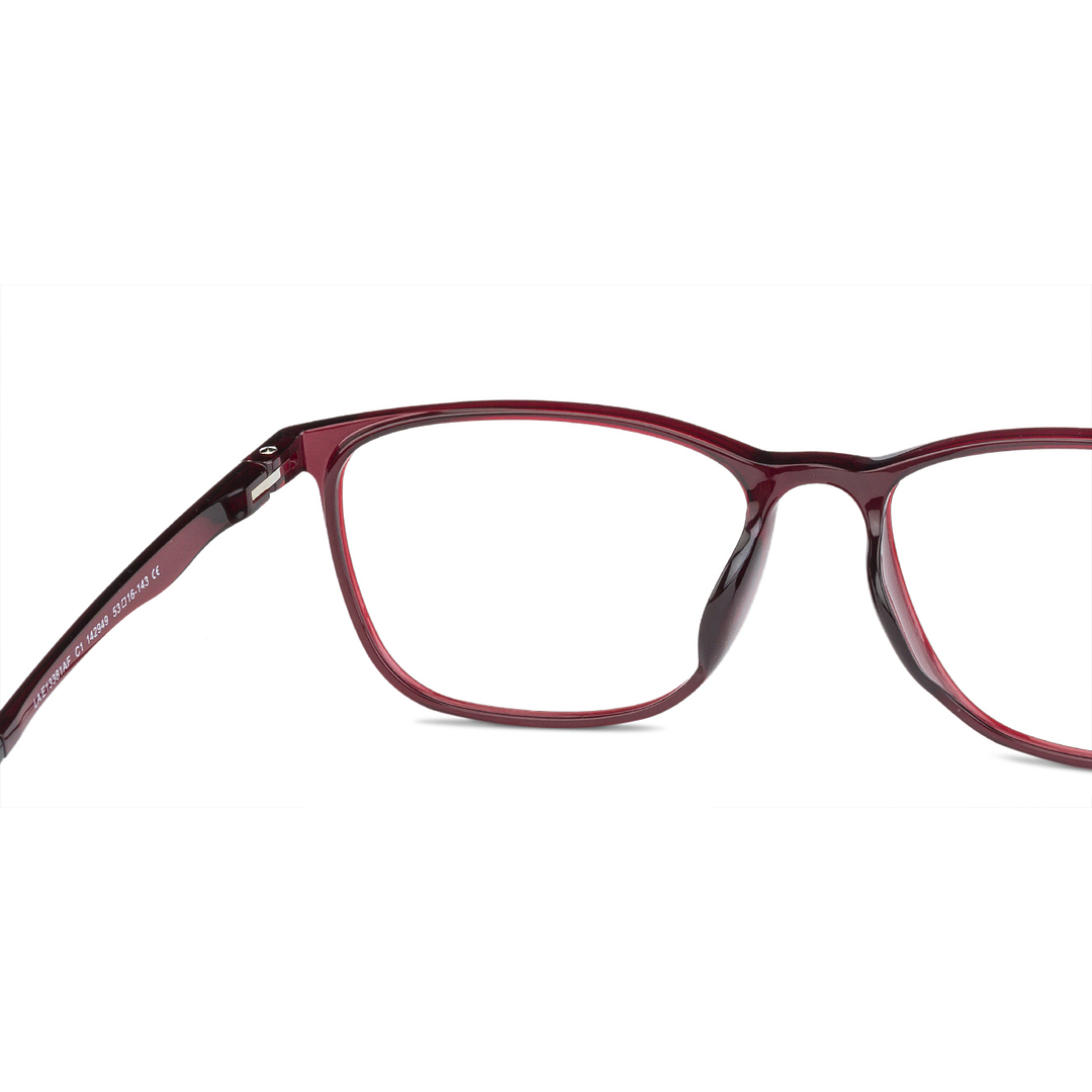 Lenskart Air Online Red Full Rim Square left side