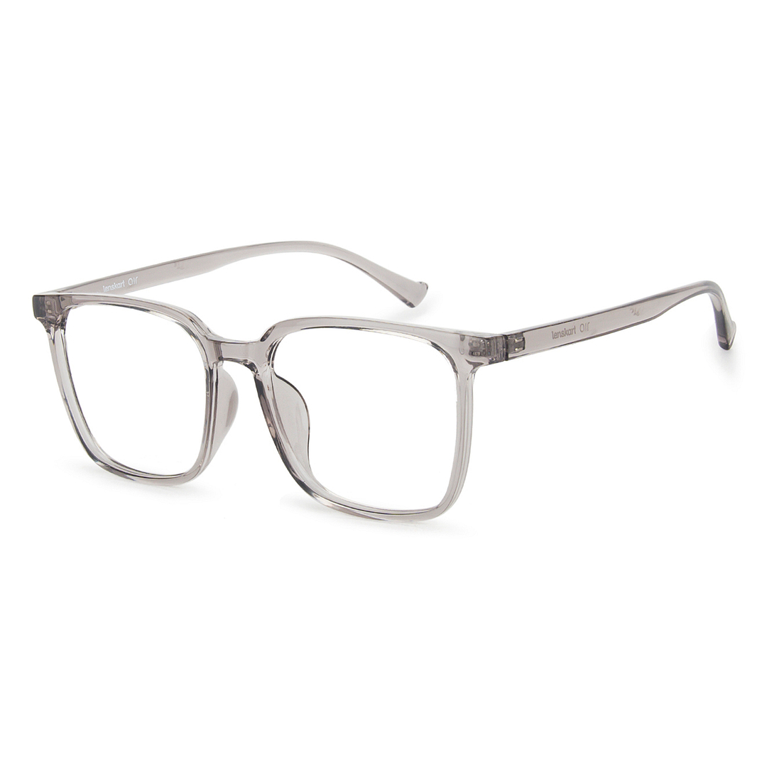 Lenskart Air LA Gray Transparent Full Rim Square right side