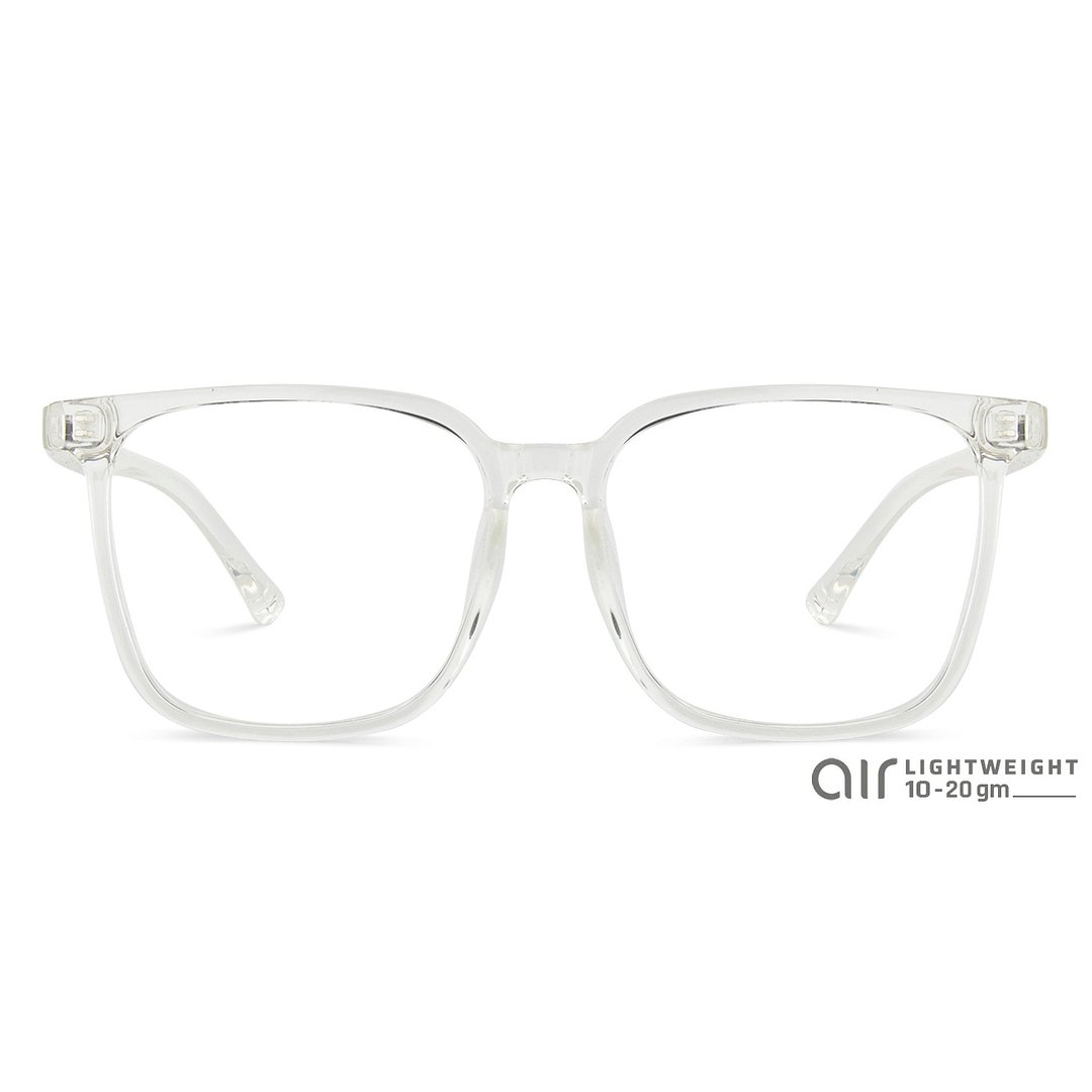 Lenskart Air LA Crystal Transparent Full Rim Square right side