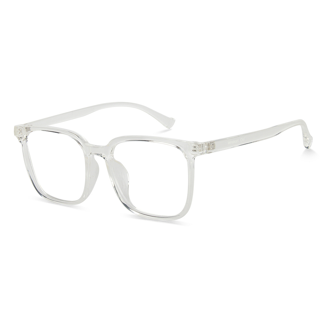 Lenskart Air LA Crystal Transparent Full Rim Square right side