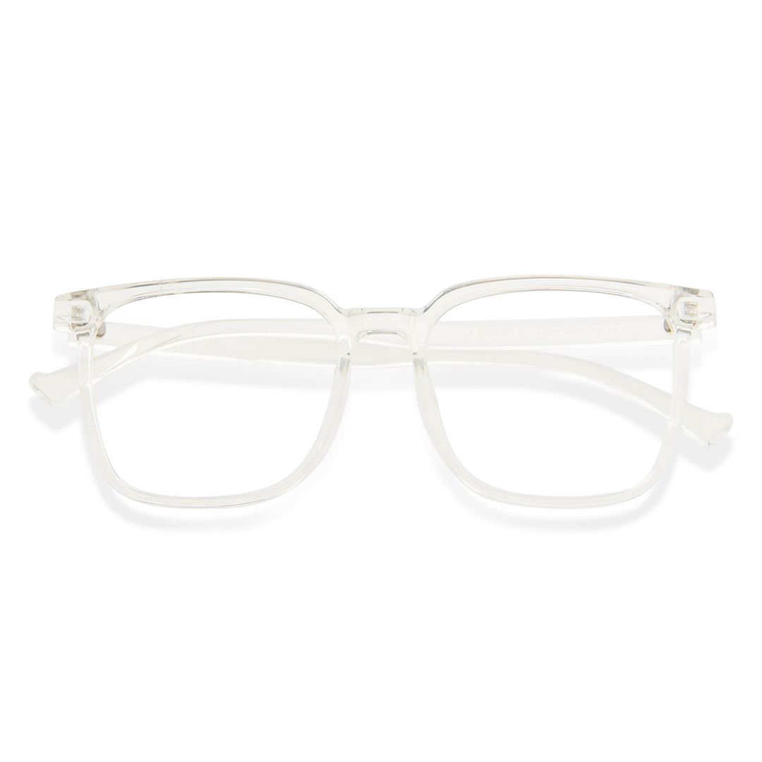 Lenskart Air LA Crystal Transparent Full Rim Square left side