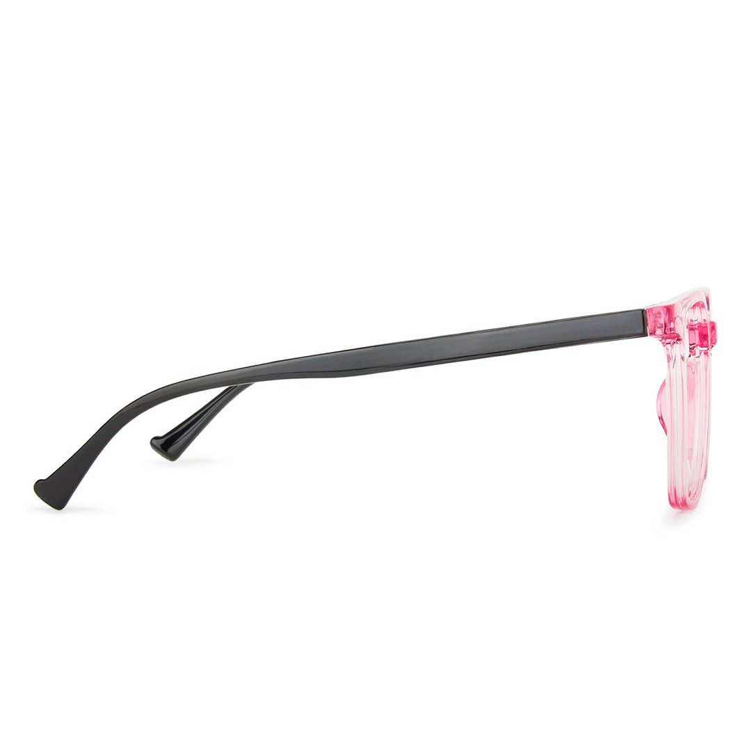 Lenskart Air Online Pink Transparent Full Rim Square left side