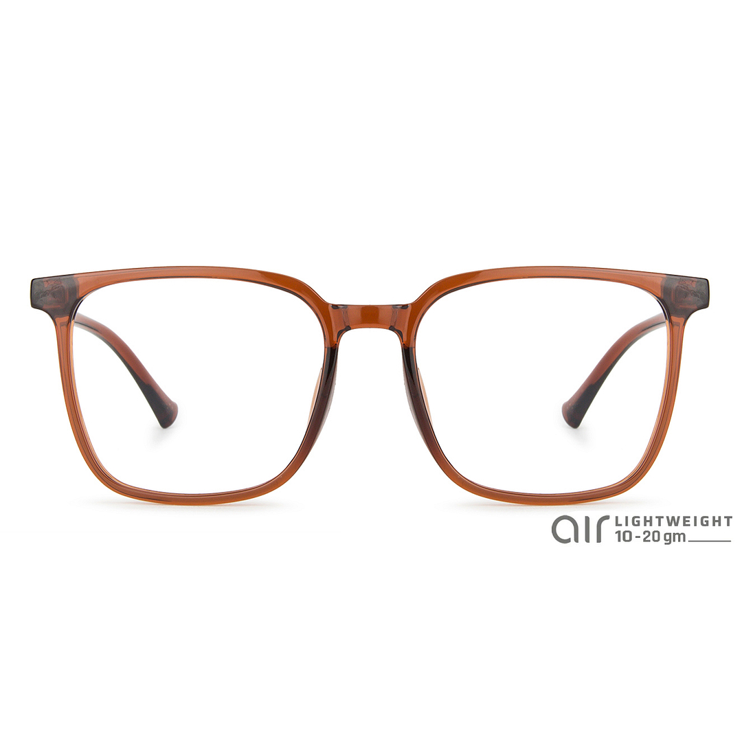 Lenskart Air Online Brown Transparent Full Rim Square right side