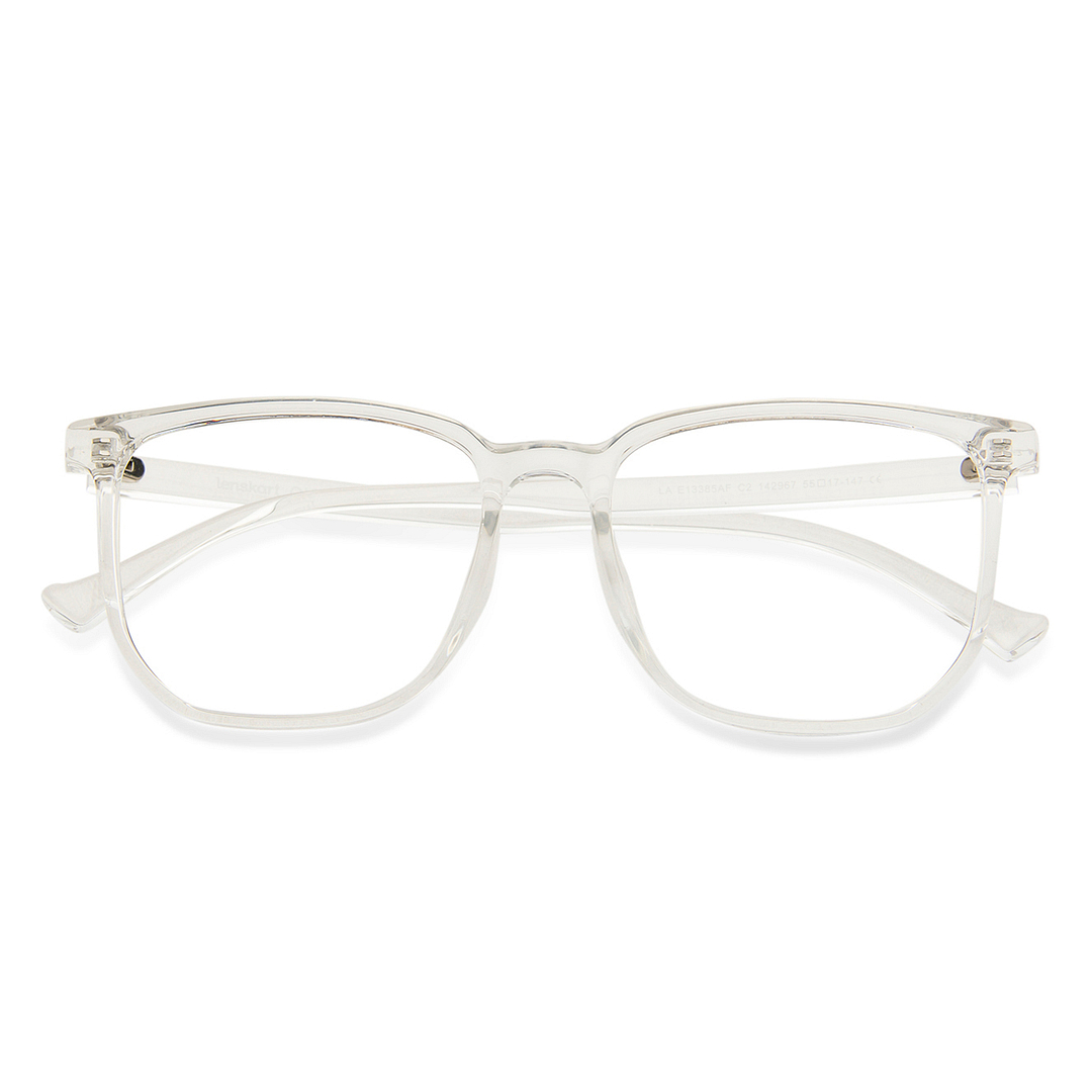 Lenskart Air LA Crystal Transparent Full Rim Square right side