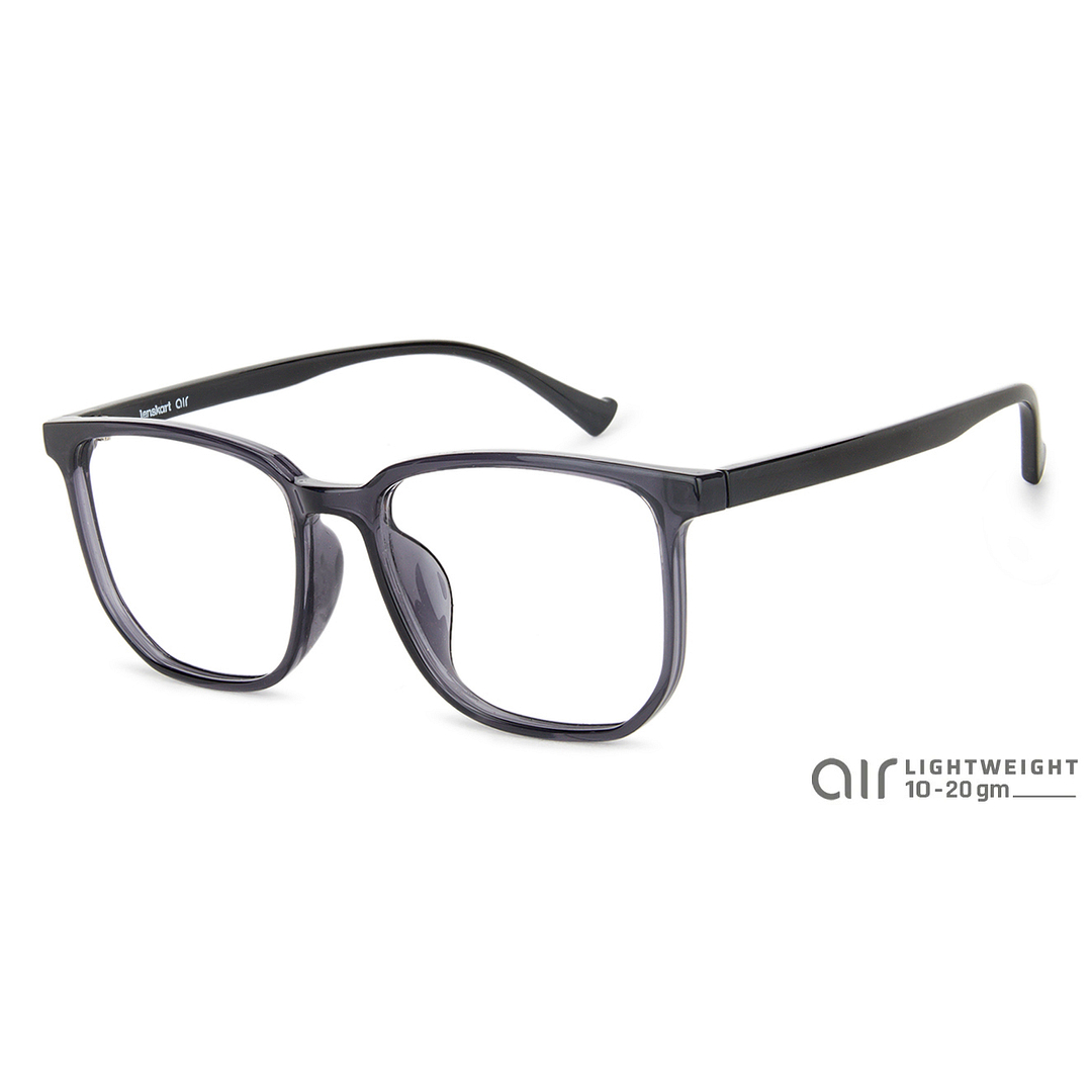 Lenskart Air LA Light Gray Full Rim Square left side