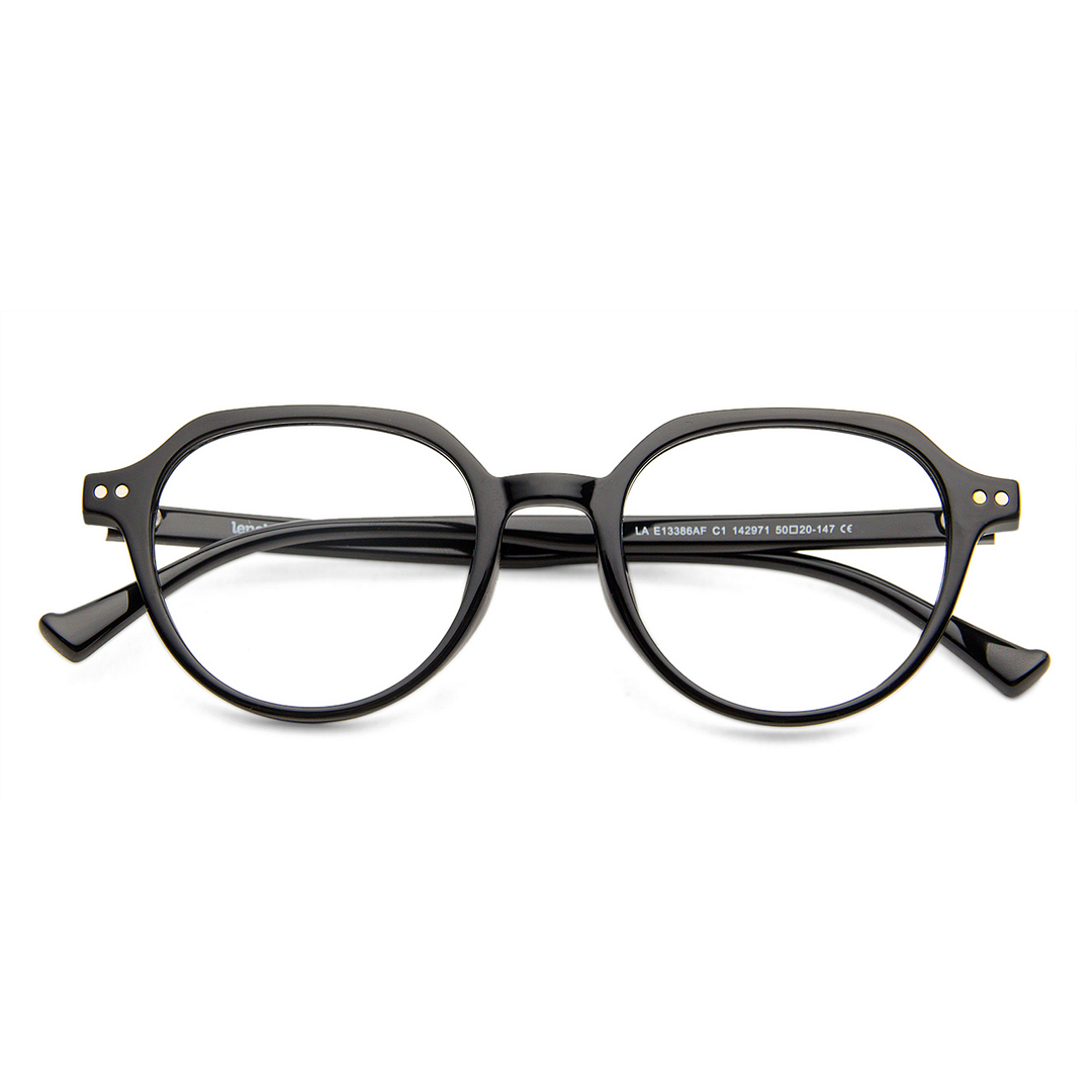 Lenskart Air Online Black Full Rim Round right side
