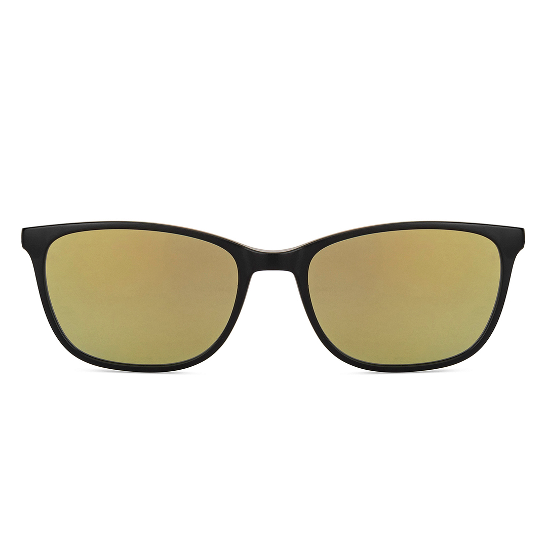 Lenskart Air Matte Black Mirror Yellow Full Rim Rectangle Lenskart Air Clip on LA E13412AF-C6 Eyeglasses right side