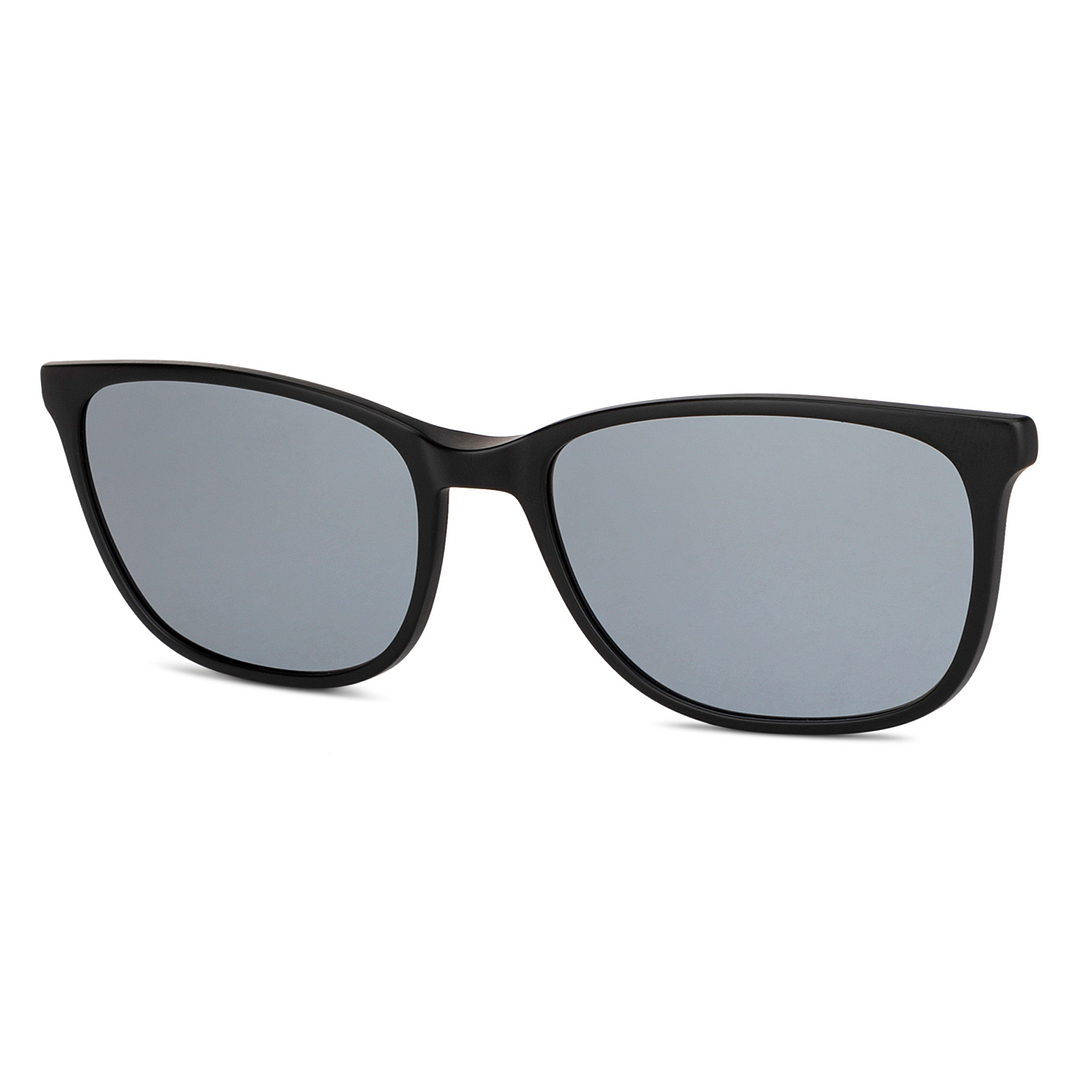 Lenskart Air Online Matte Black Mirror Grey Full Rim Rectangle Lenskart Air Clip on LA E13412AF-C7 Eyeglasses left side