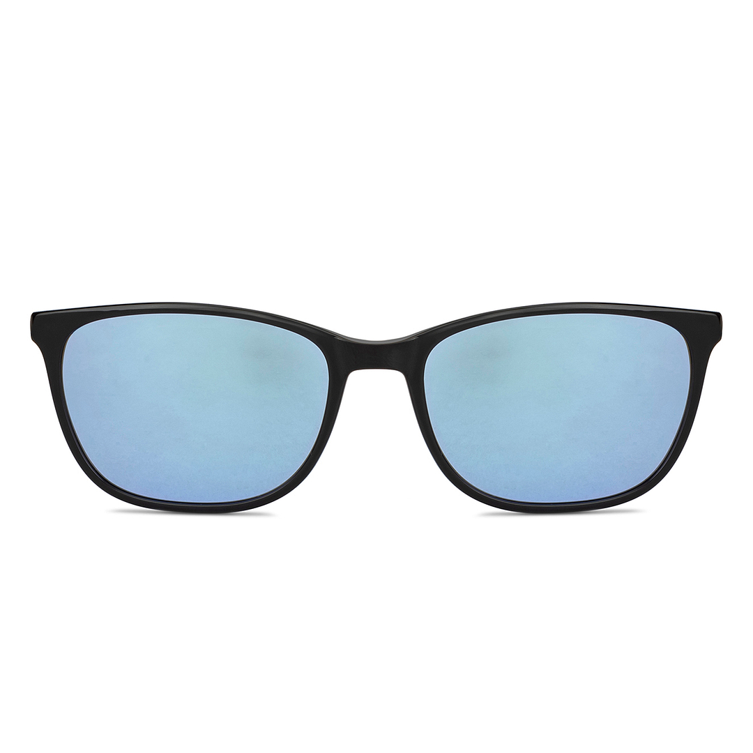 Lenskart Air Online Black Mirror Silver Full Rim Rectangle Lenskart Air Clip on LA E13412AF-C8 Eyeglasses right side