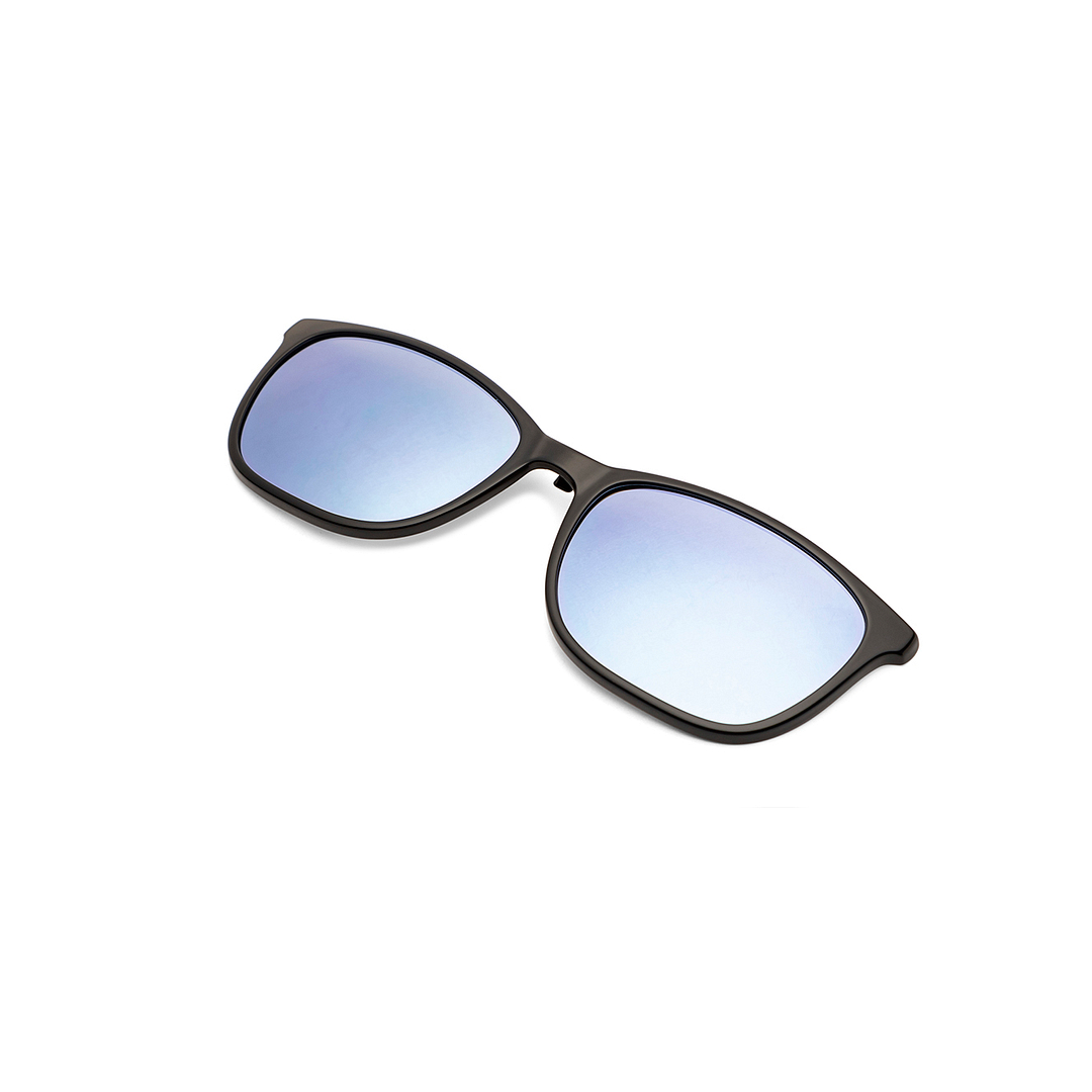 Lenskart Air Online Black Mirror Silver Full Rim Rectangle Lenskart Air Clip on LA E13412AF-C8 Eyeglasses left side