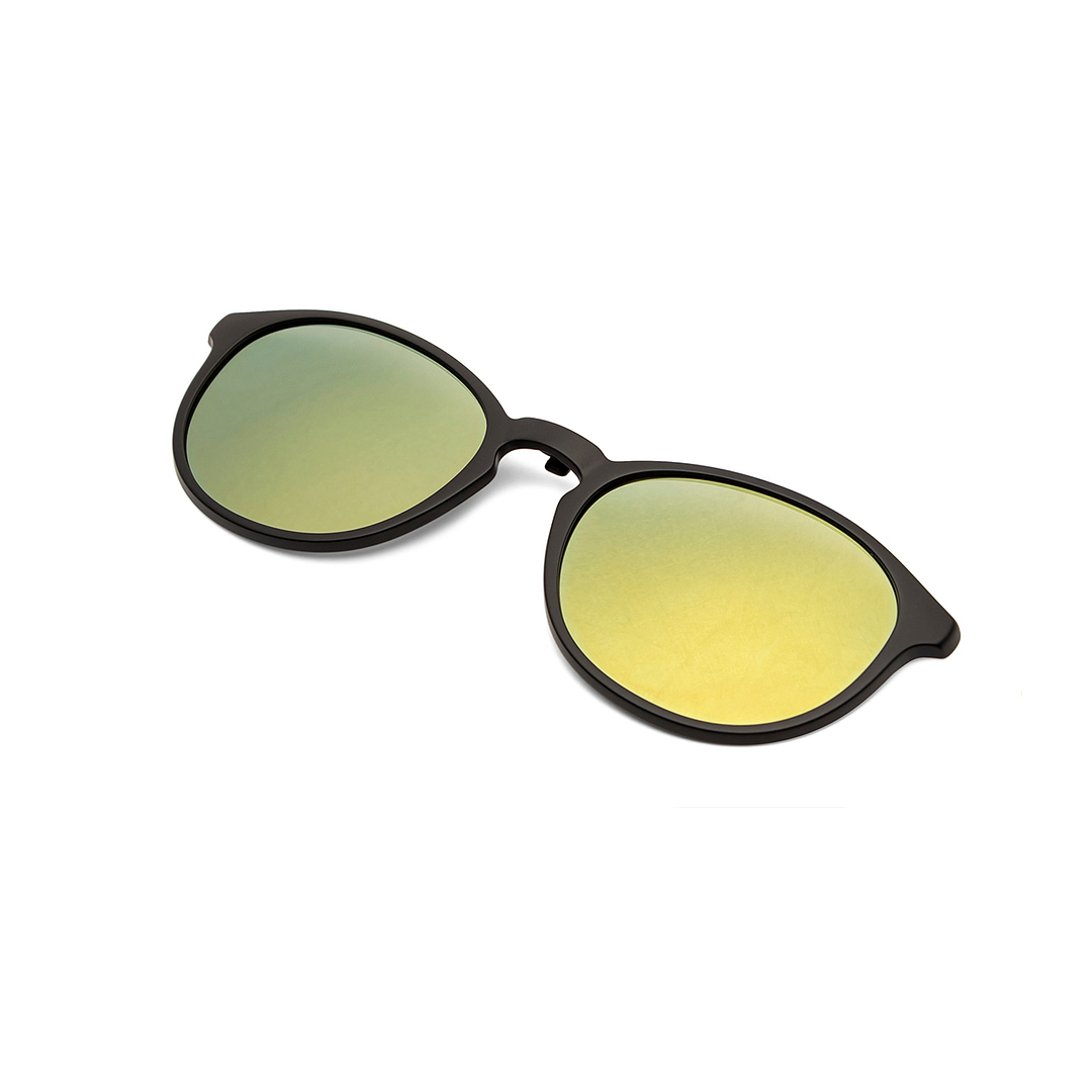 Lenskart Air Black Yellow Solid Full Rim Round Lenskart Air Clip on LA E13413AF-C6 left side