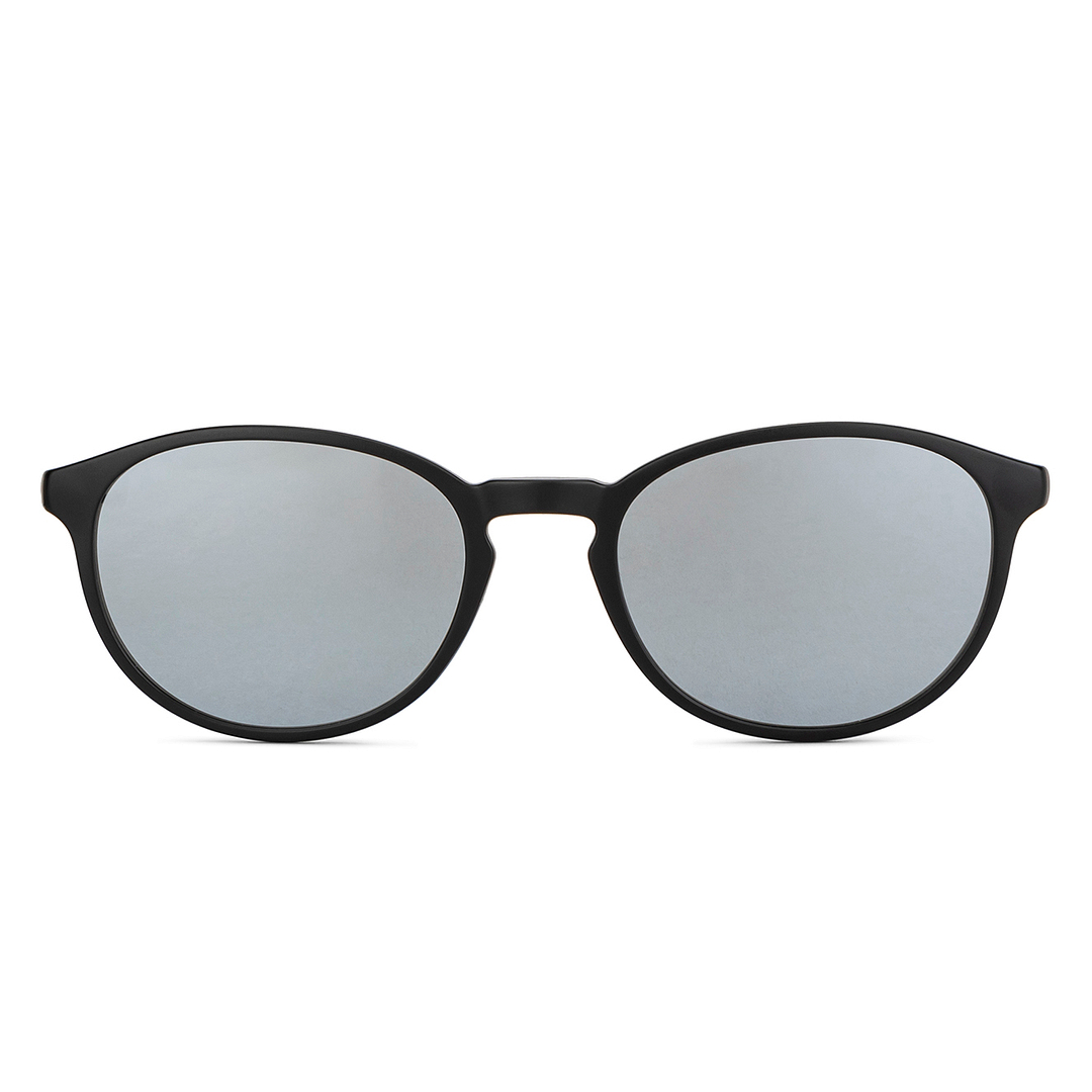 Lenskart Air Matte Black Mirror Grey Full Rim Round Lenskart Air Clip on LA E13413AF-C7 Eyeglasses right side