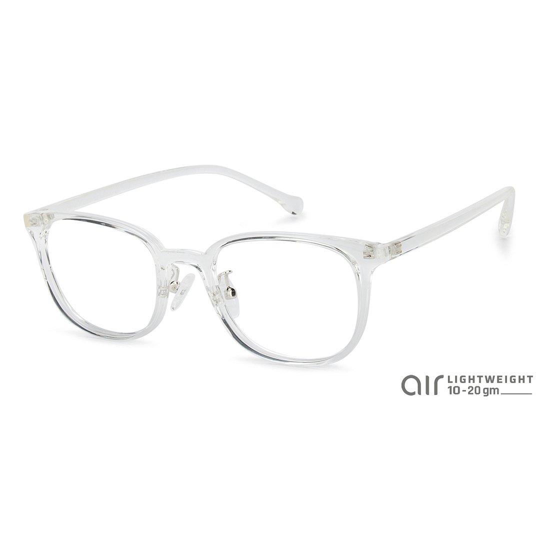 Lenskart Air Online Crystal Transparent Full Rim Square left side