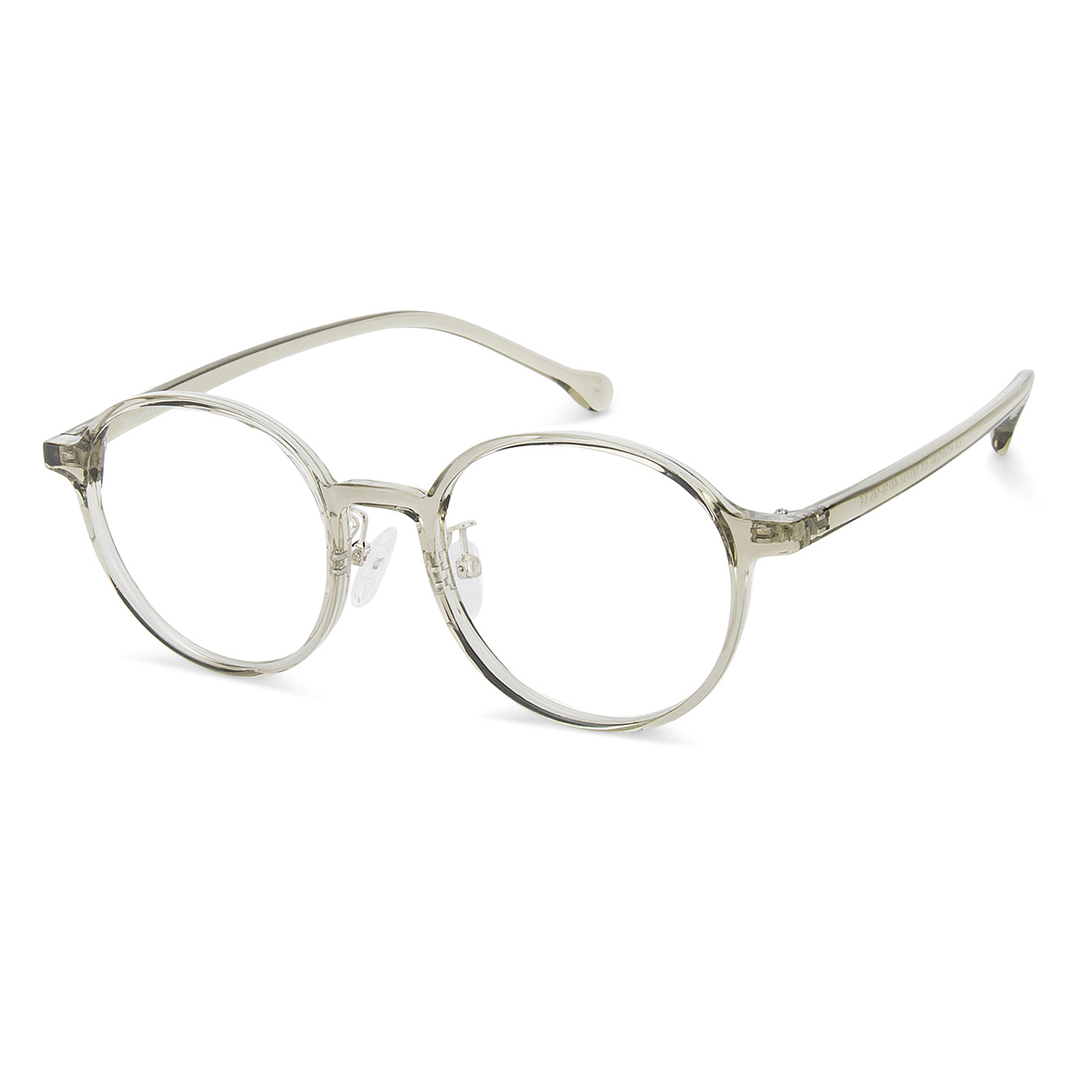 Lenskart Air Online Brown Transparent Full Rim Round left side