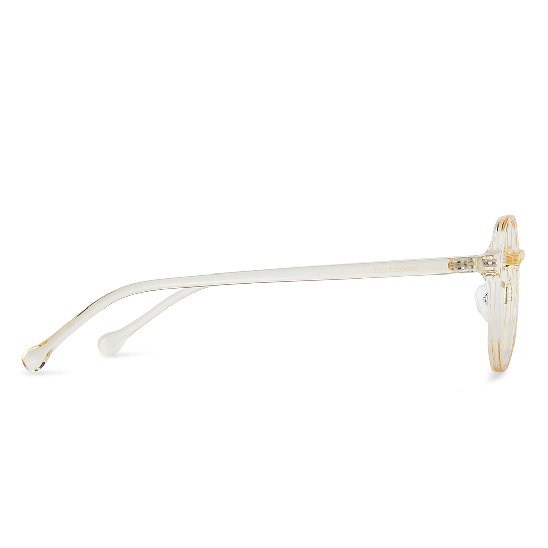 Lenskart Air Online Orange Transparent Full Rim Round right side