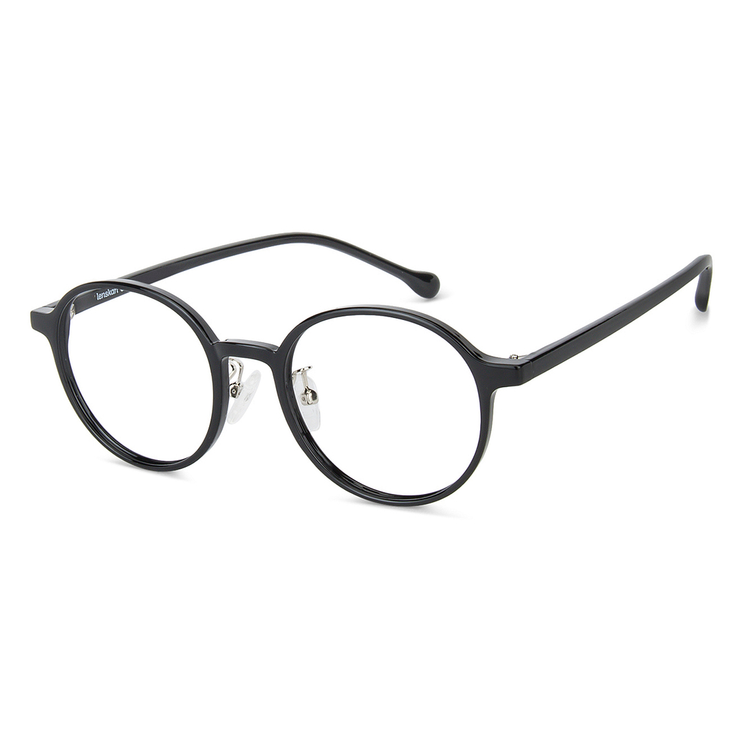 Lenskart Air Online Black Full Rim Round left side