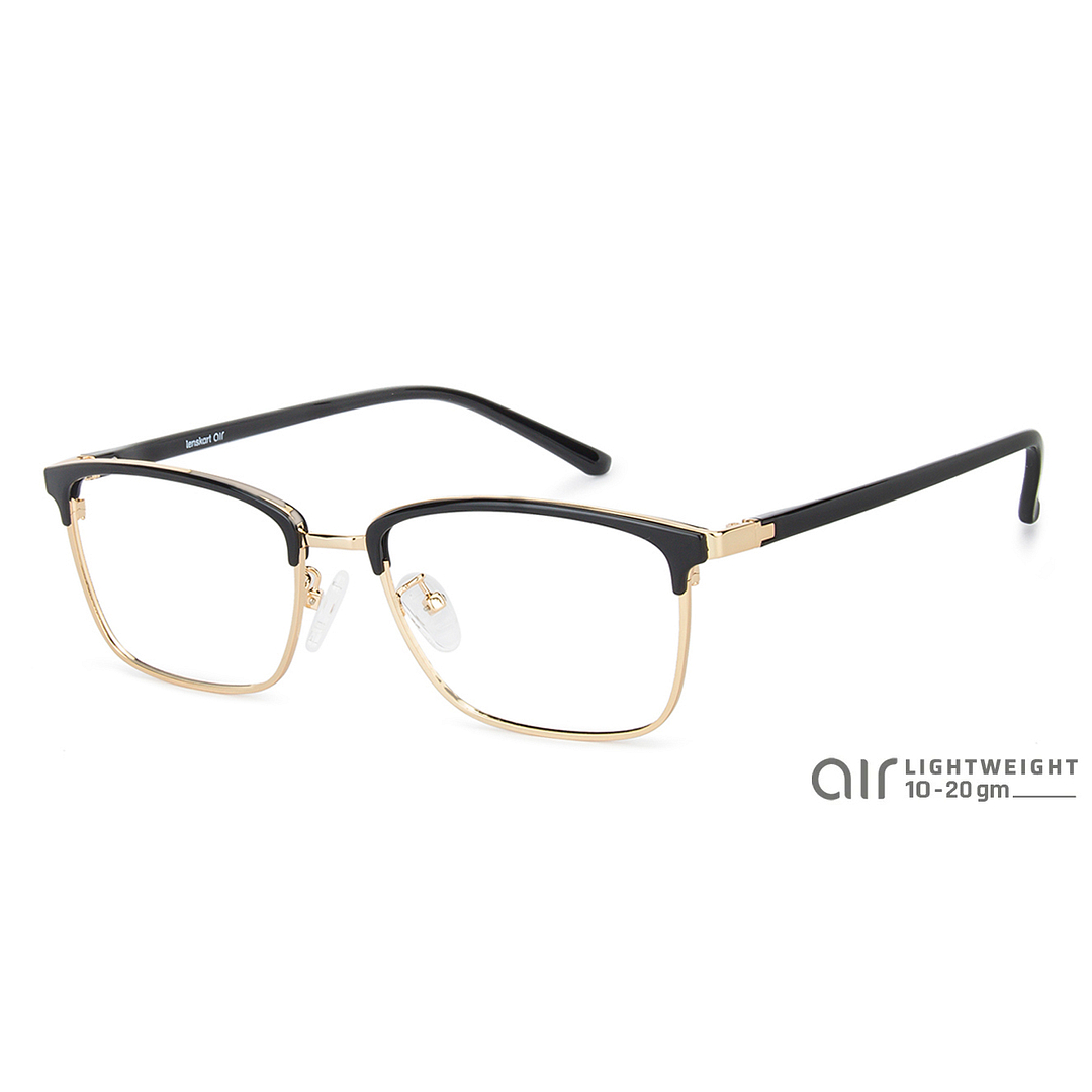 Lenskart Air Online Gold Full Rim Square left side