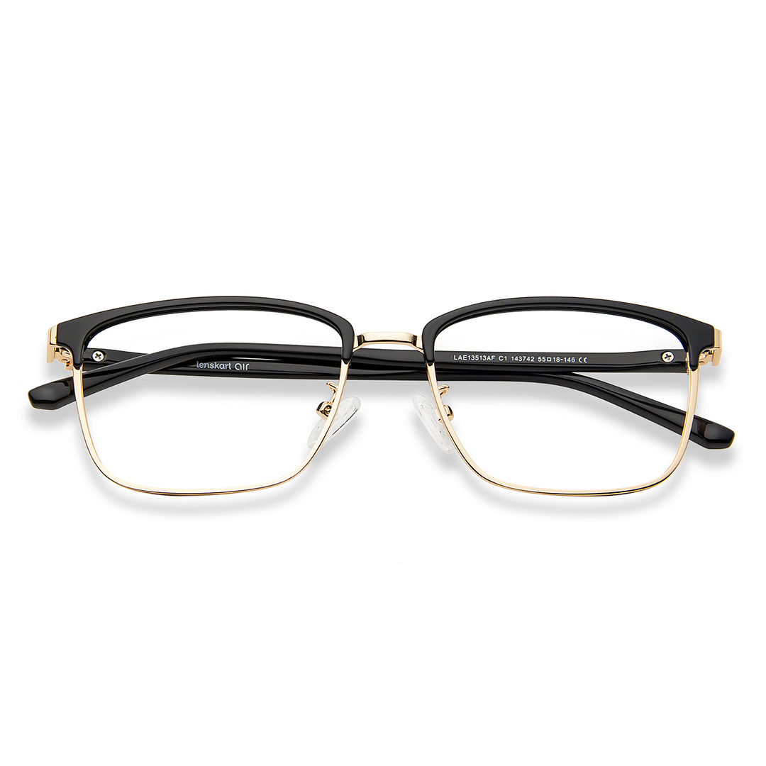 Lenskart Air Online Gold Full Rim Square left side