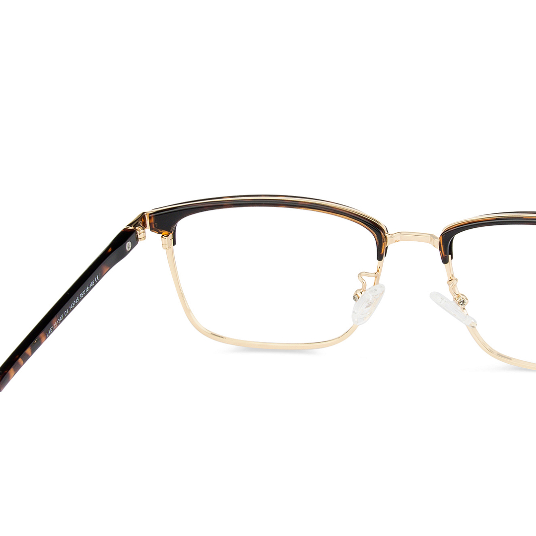 Lenskart Air Online Golden Brown Full Rim Square left side