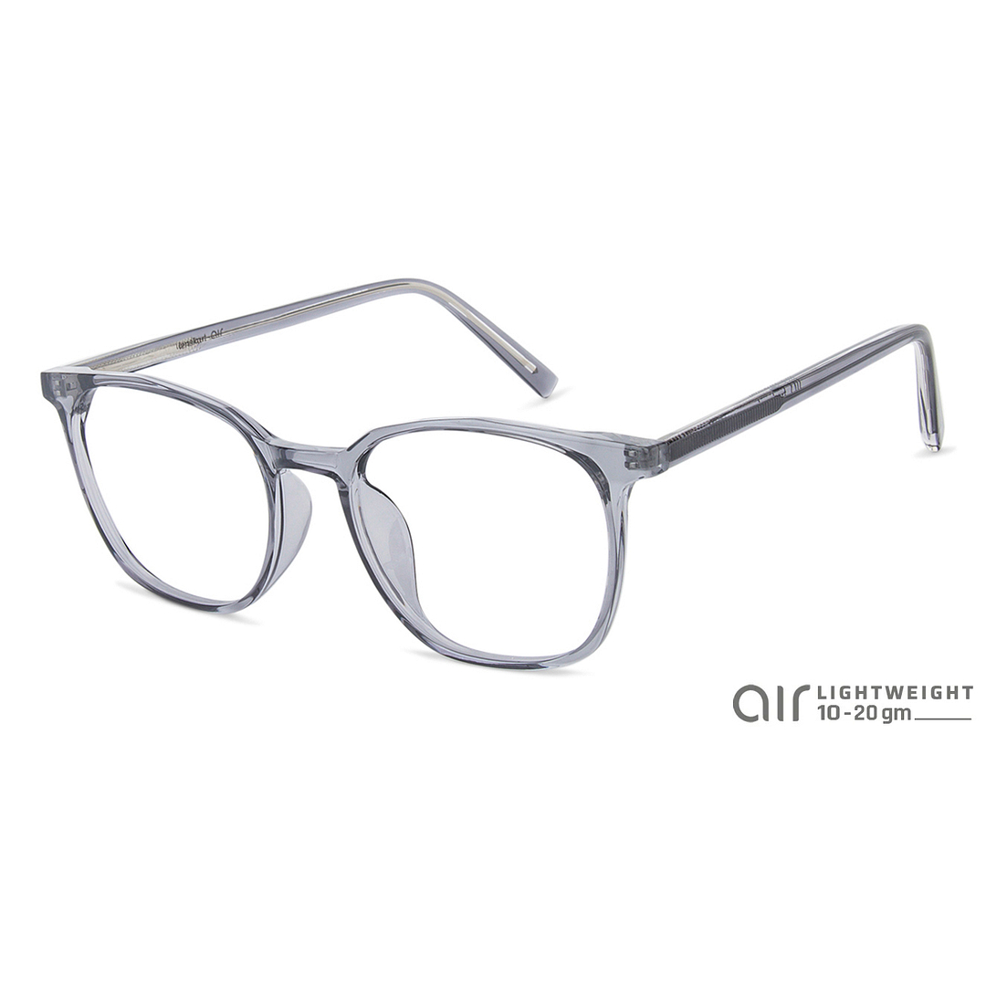 Lenskart Air Online Gray Transparent Full Rim Square left side