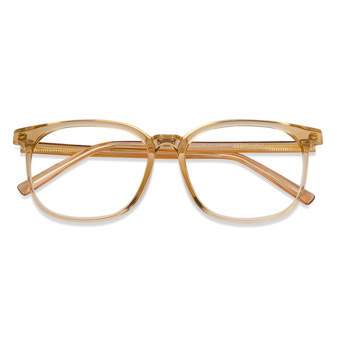 Lenskart Air Online Brown Transparent Full Rim Square left side