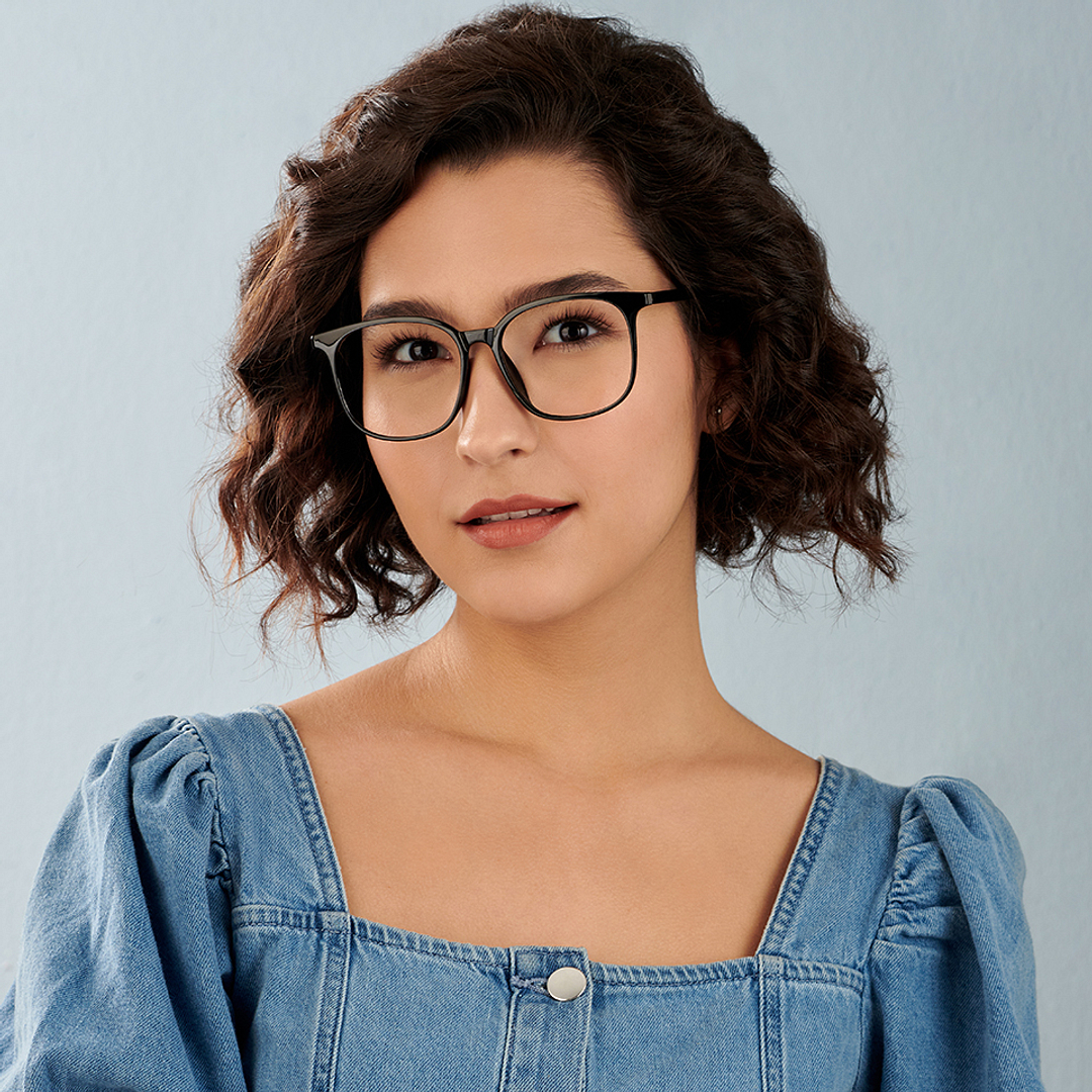 Lenskart Air Online Black Full Rim Square left side