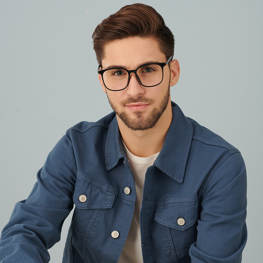 Lenskart Air Online Black Full Rim Square right side