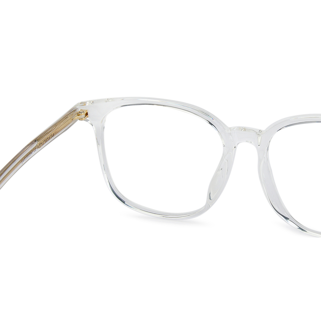 Lenskart Air Crystal Transparent Full Rim Square left side