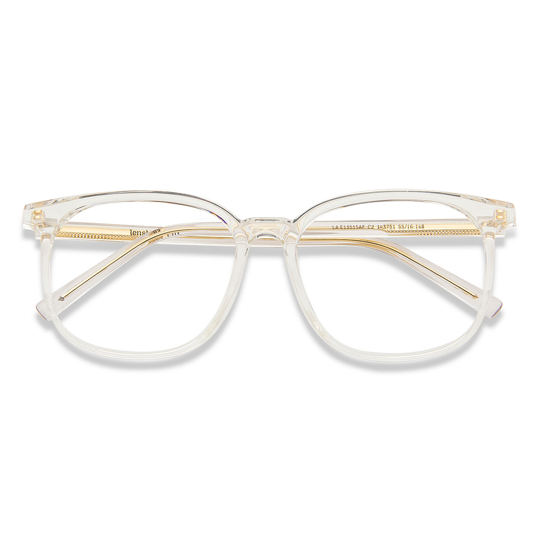 Lenskart Air Crystal Transparent Full Rim Square right side