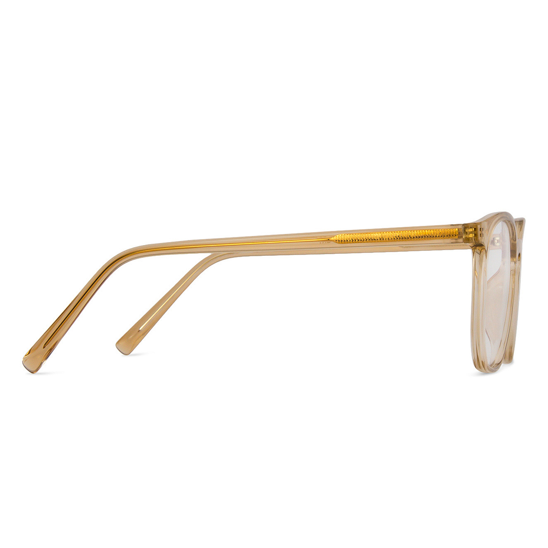 Lenskart Air Online Brown Transparent Full Rim Hexagonal left side