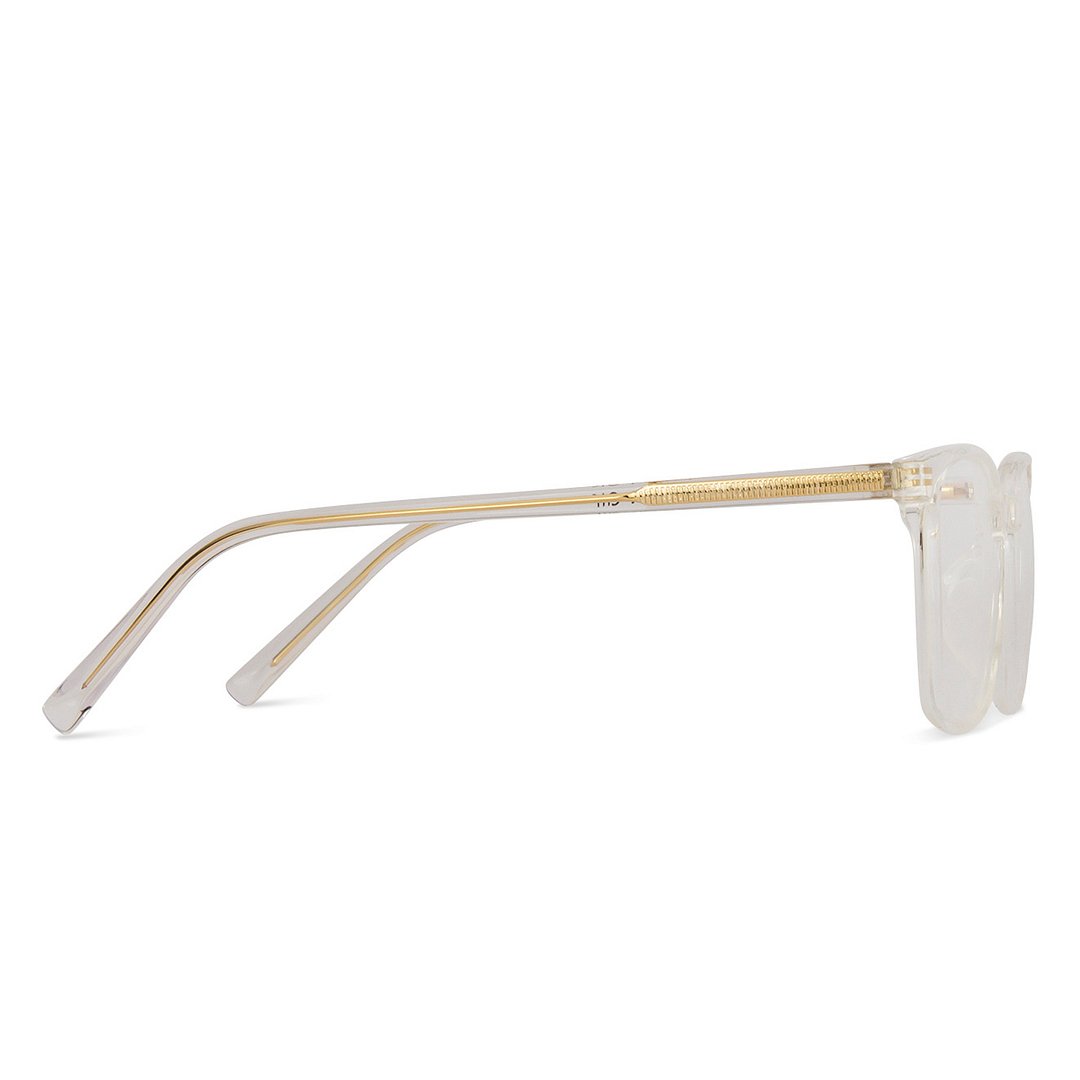 Lenskart Air Crystal Transparent Full Rim Rectangle left side
