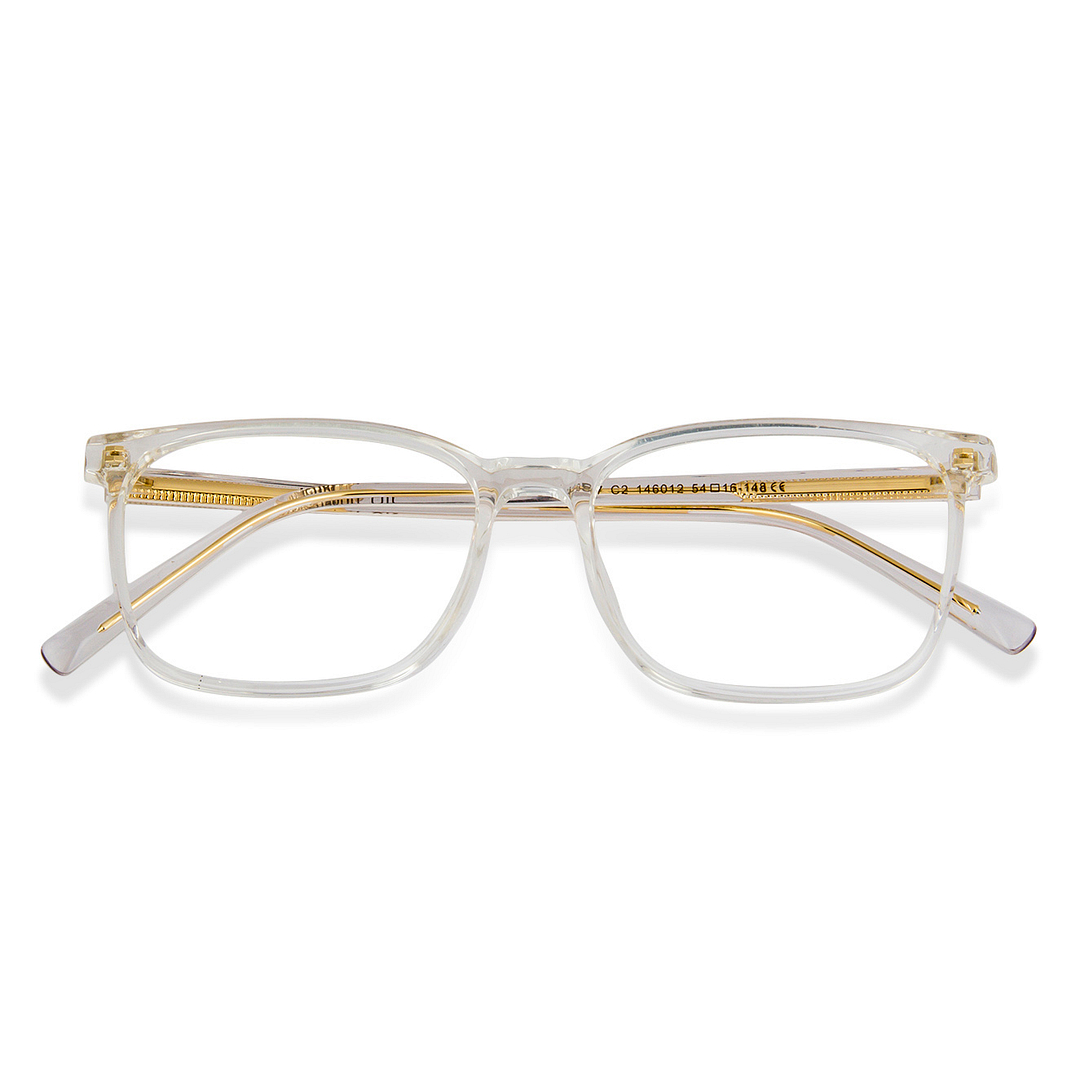 Lenskart Air Crystal Transparent Full Rim Rectangle left side