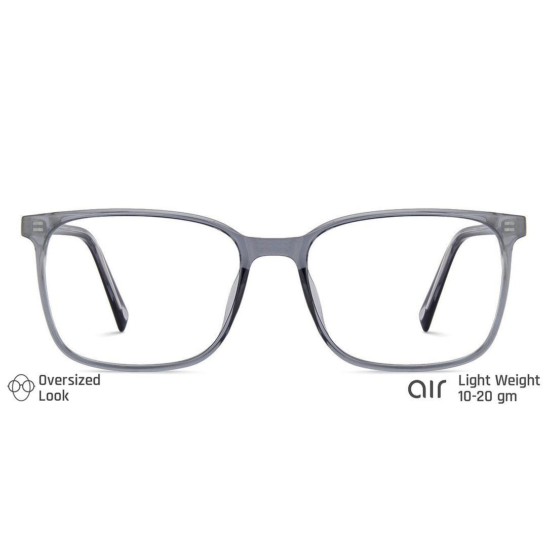 Lenskart Air Online Gray Transparent Full Rim Rectangle left side