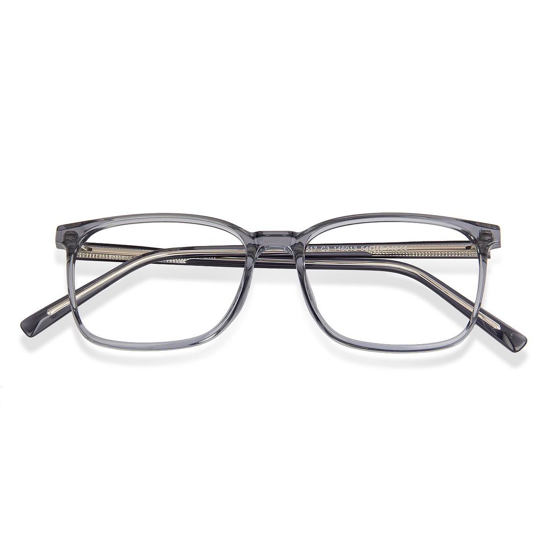 Lenskart Air Online Gray Transparent Full Rim Rectangle left side