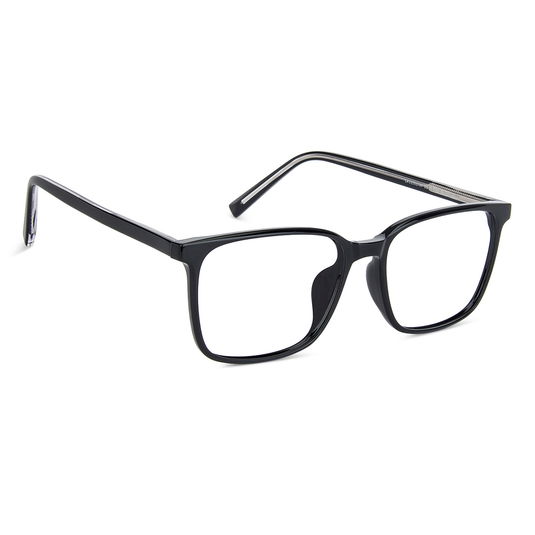 Lenskart Air LA Black Full Rim Rectangle left side