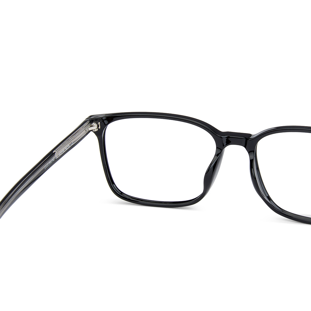 Lenskart Air LA Black Full Rim Rectangle left side