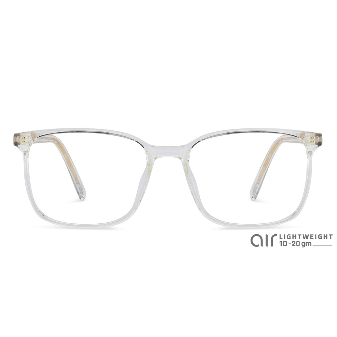 Lenskart Air LA Crystal Transparent Full Rim Rectangle left side