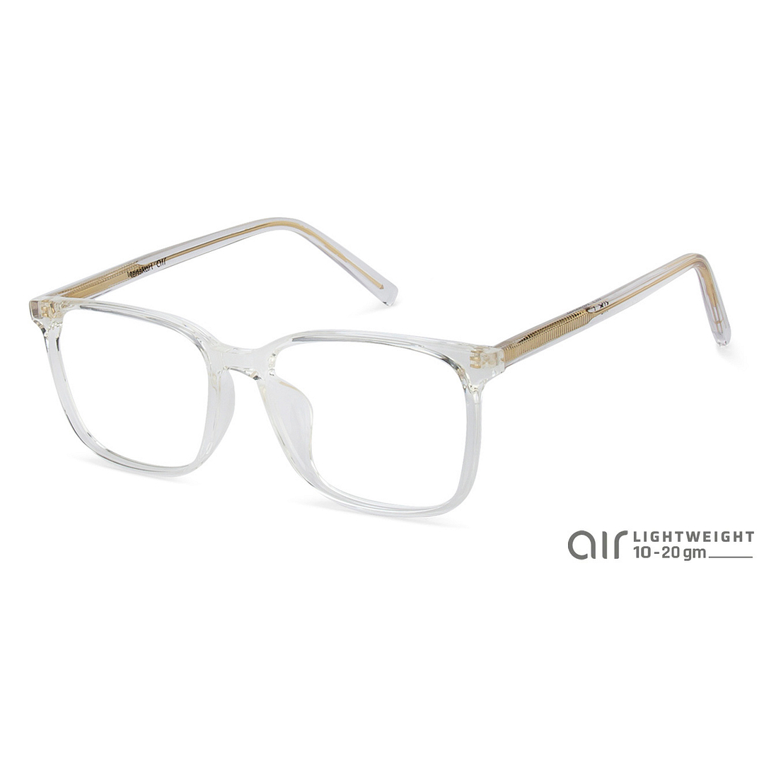 Lenskart Air LA Crystal Transparent Full Rim Rectangle right side