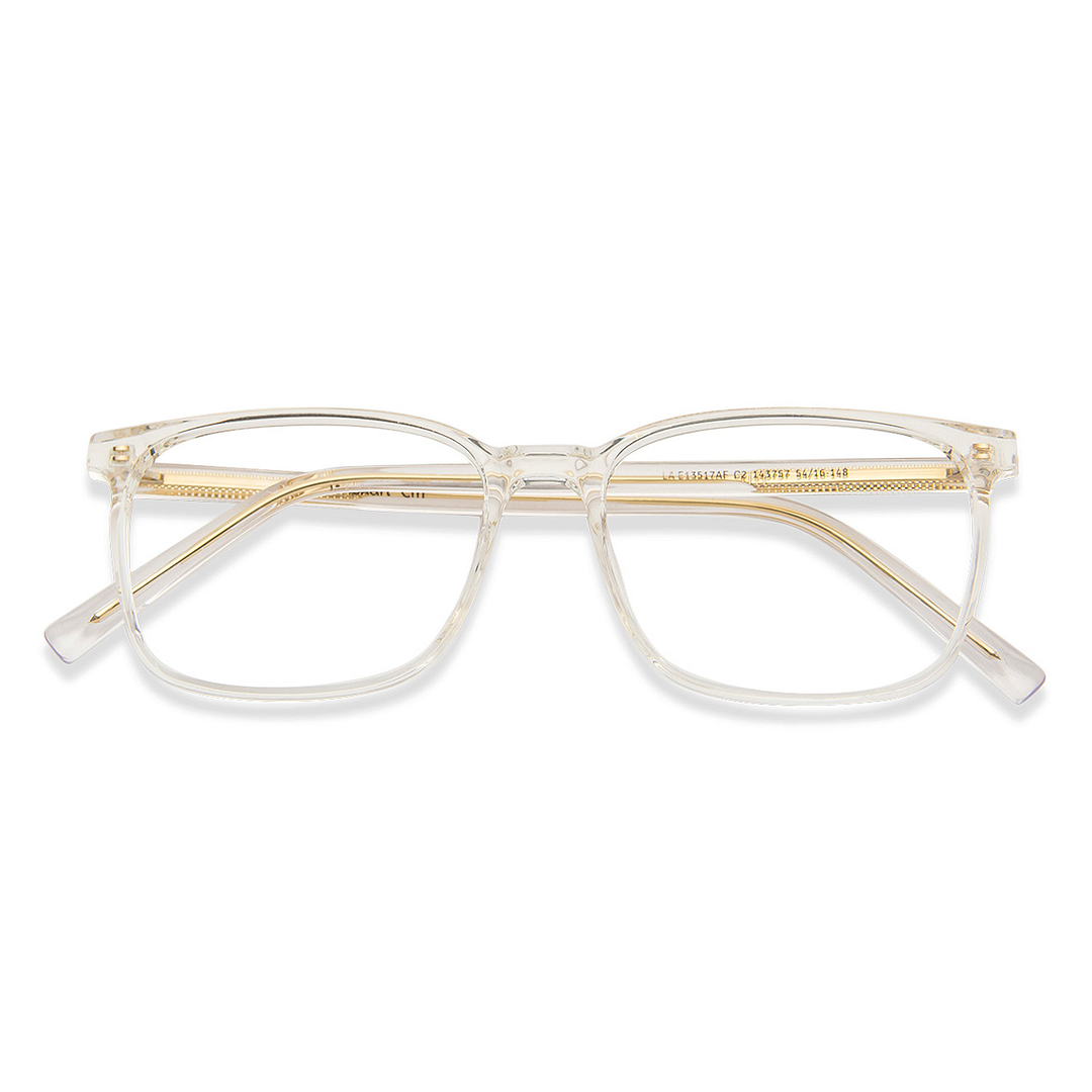 Lenskart Air LA Crystal Transparent Full Rim Rectangle right side