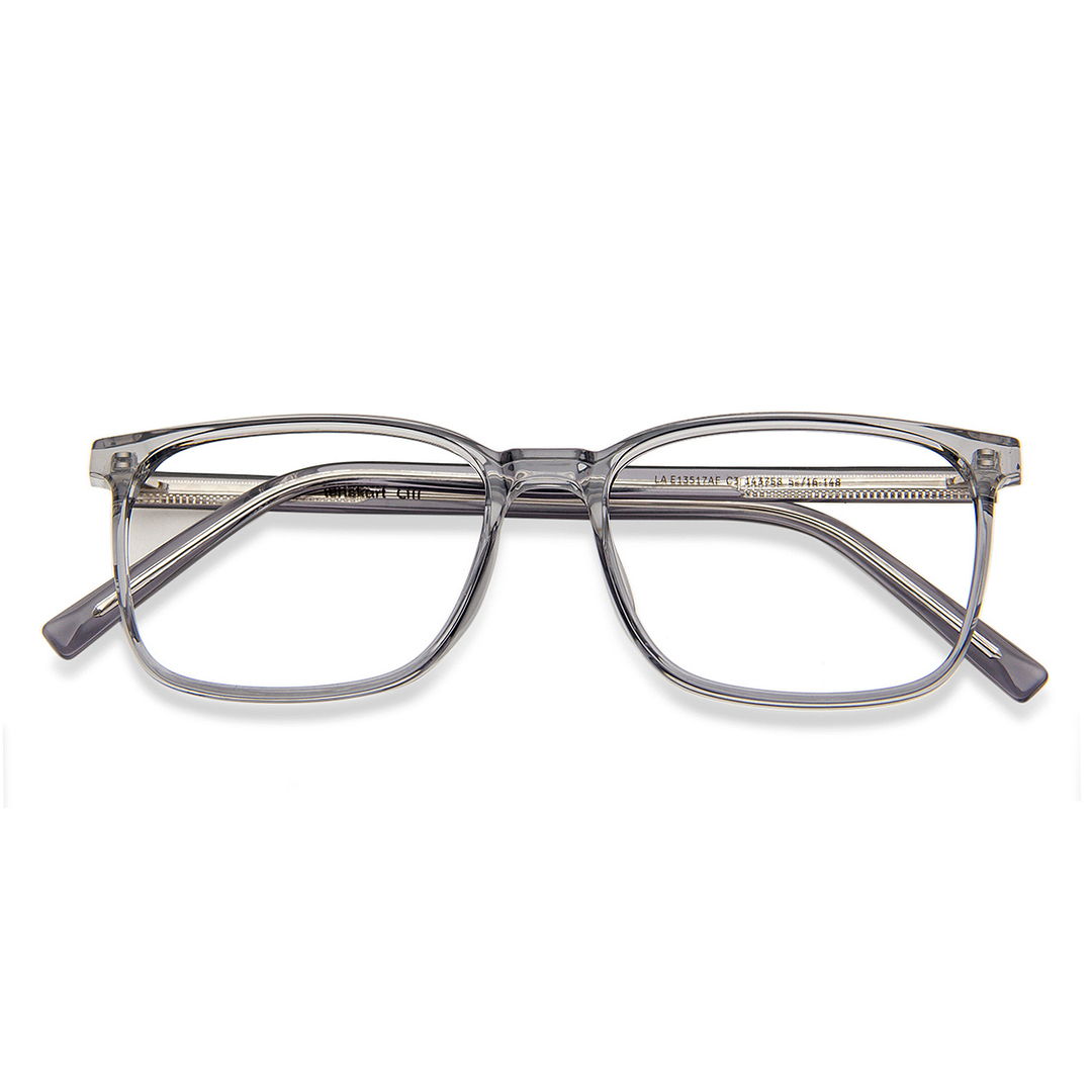 Lenskart Air Gray Transparent Full Rim Rectangle right side