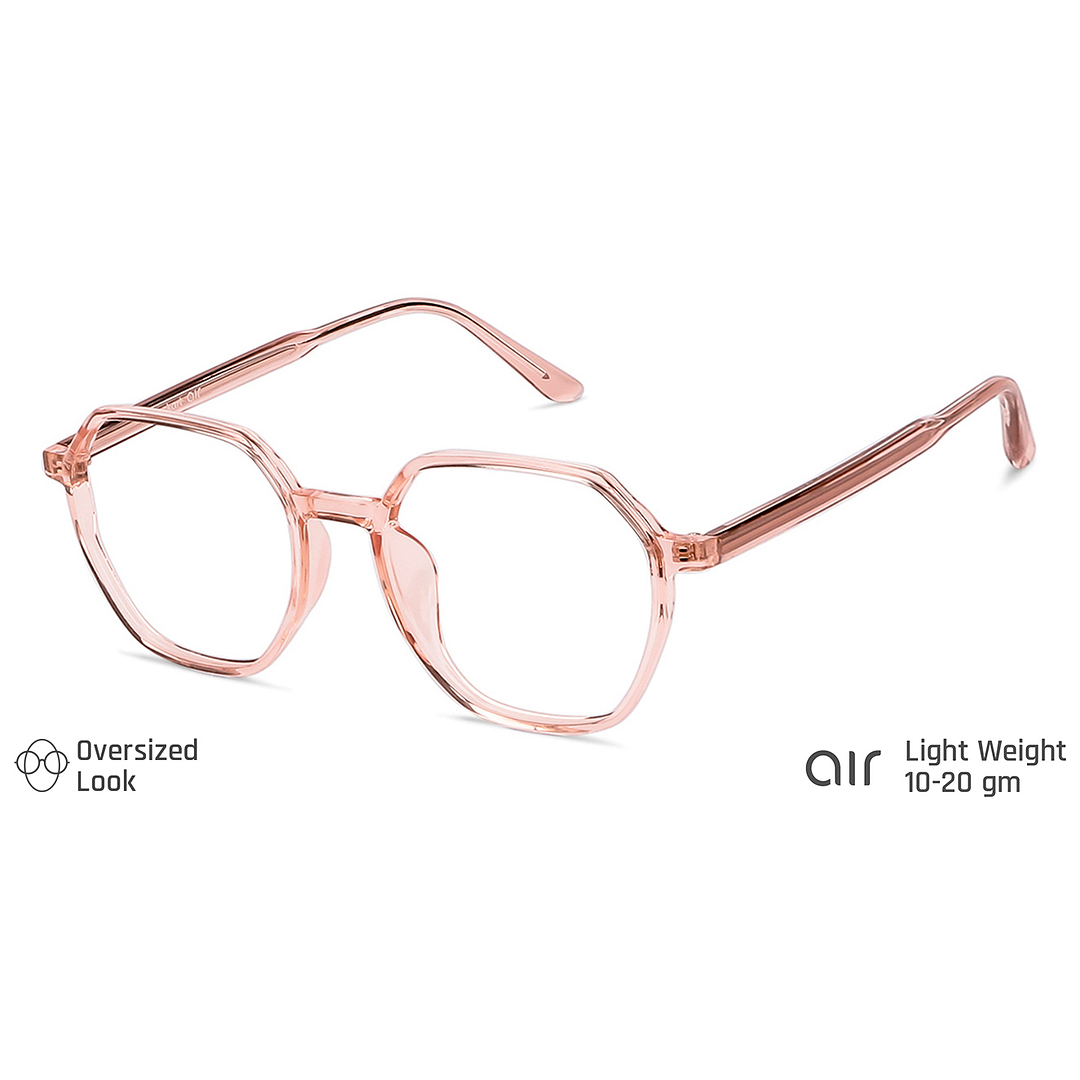 Lenskart Air Online Brown Transparent Full Rim Geometric right side