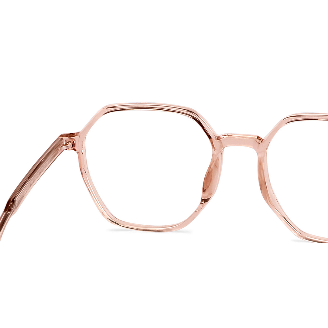 Lenskart Air Online Brown Transparent Full Rim Geometric right side